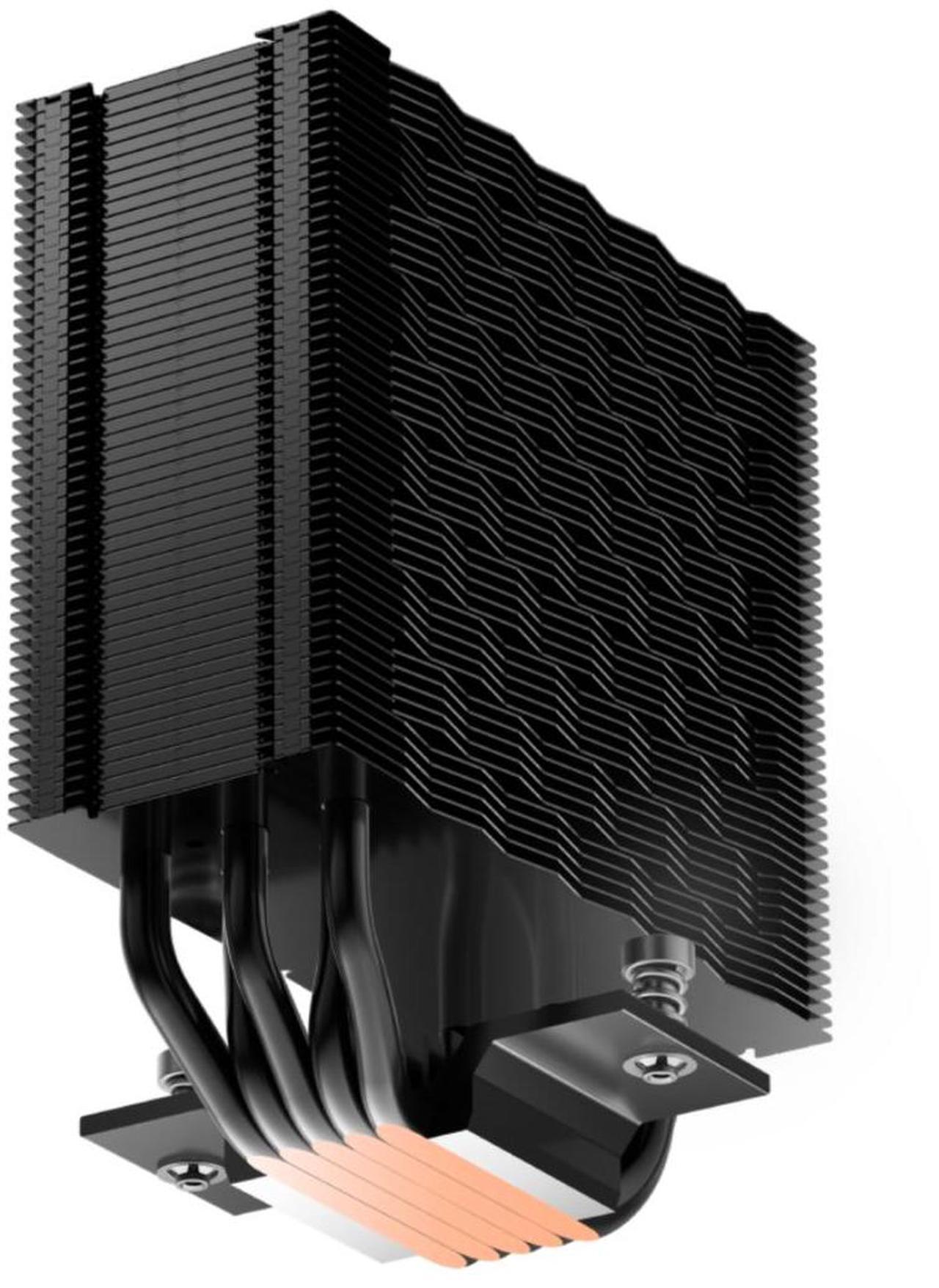 Alt view image 4 of 7 - PCCOOLER CPS RZ500 BK CPU Air Cooler, 5 Direct Contact Heat Pipes, Fully Covering CPU Hotspot, 255W TDP, 155mm (H), 120mm PWM Fan, for AMD AM5/AM4 & Intel 18XX/1700/1200/115X, Black