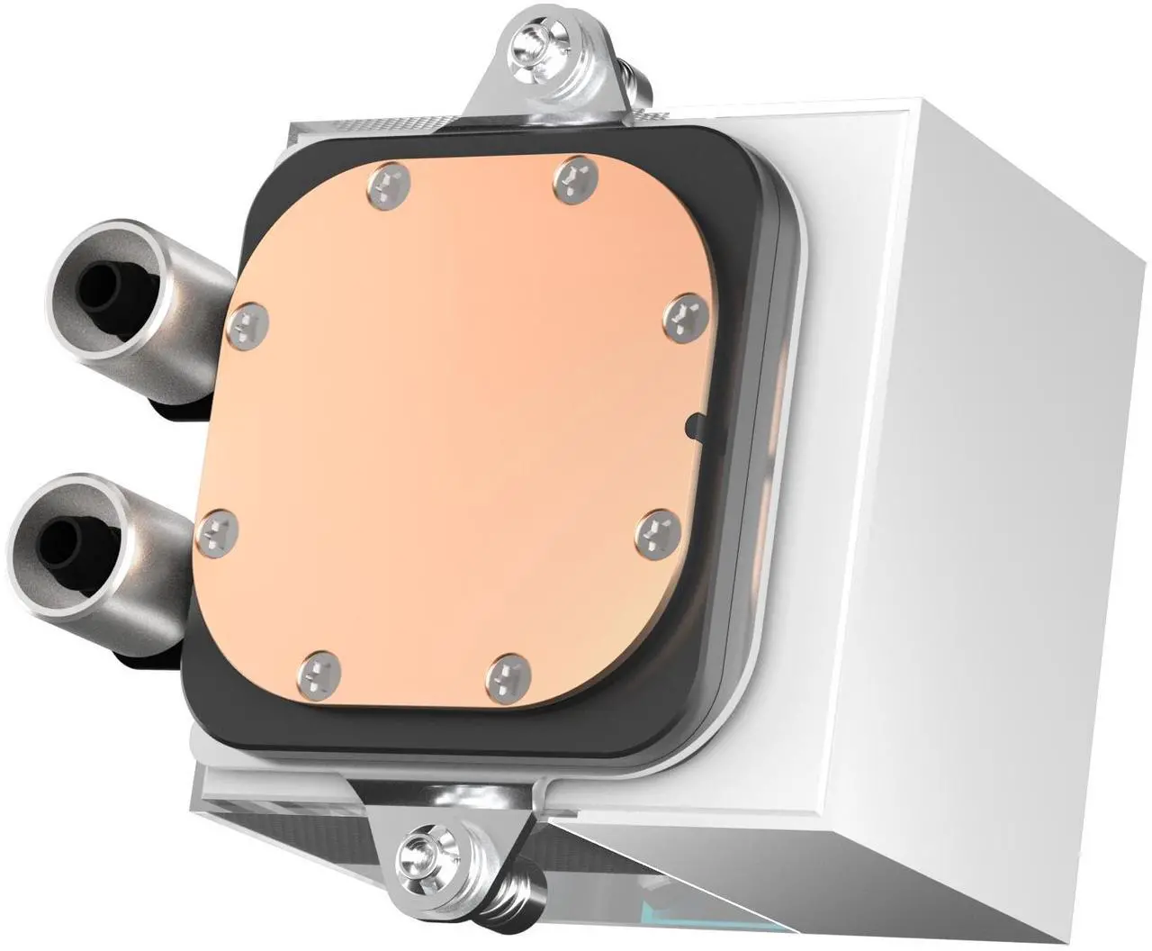 Alt view image 3 of 7 - PCCOOLER CPS DS360 AIO CPU Liquid Cooler, 360mm Radiator, 310W TDP, Dual Chamber Pump, ARGB LEDs & Digital Display, Aluminum Pump Cover, for Intel LGA 1851/1700/1200/115X & AMD AM5/AM4, White