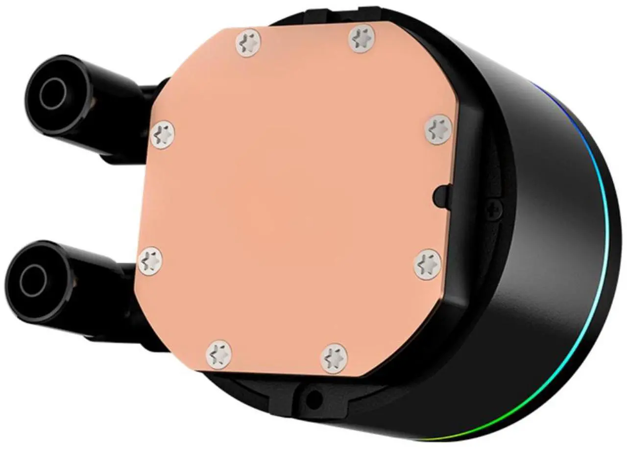 Alt view image 3 of 7 - PCCOOLER CPS DA360 Pro ARGB Digital AIO CPU Liquid Cooler, 360mm Radiator, 300W TDP, 270° Rotatable Digital Display, Infinity Halo ARGB Effect, for Intel LGA 1851/1700/1200/115X & AMD AM5/AM4, Black