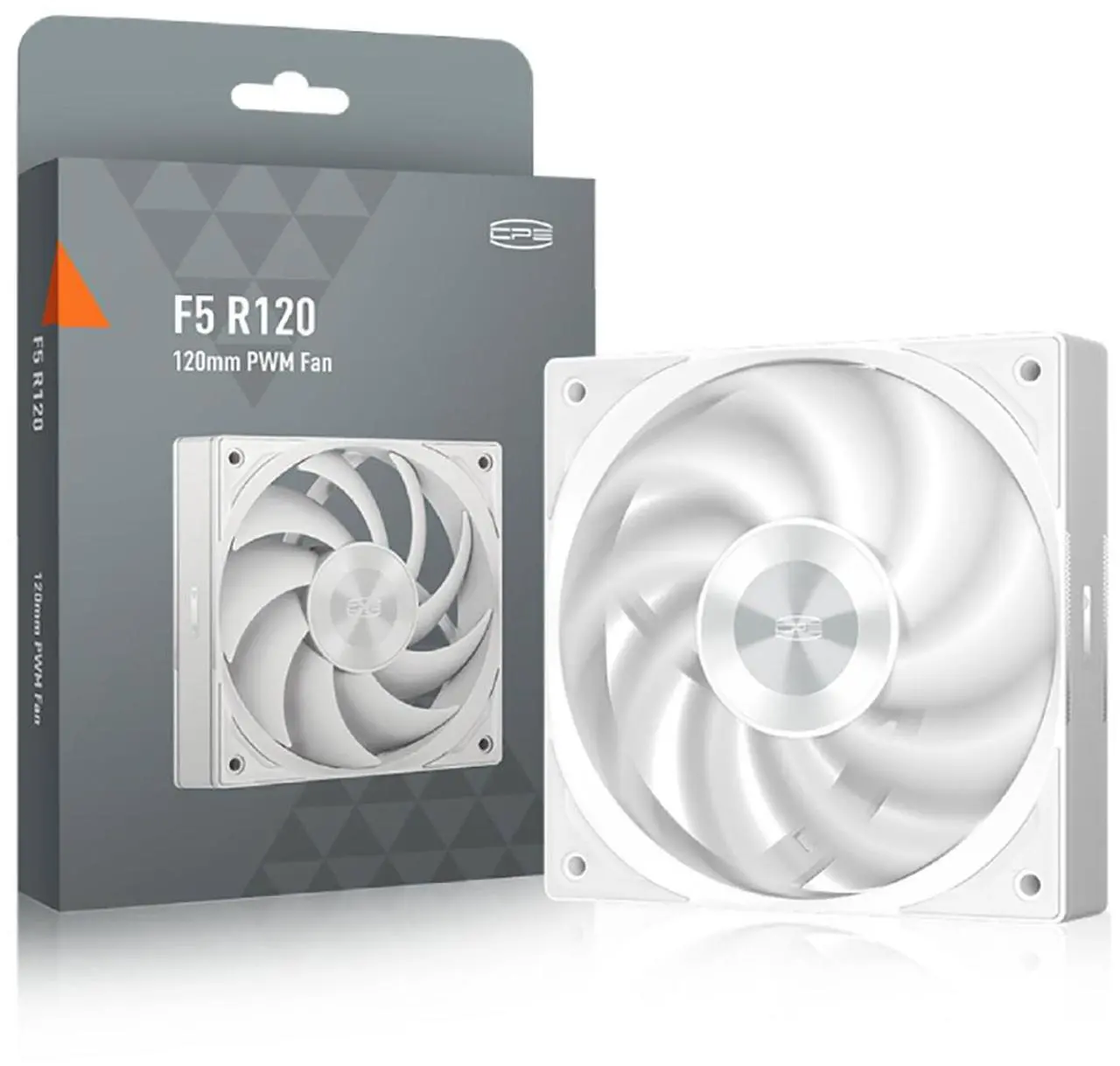 Alt view image 7 of 7 - PCCOOLER CPS F5 R120 High-Performance 120mm Case Fan, 4-Pin PWM Silent PC Fan with 3 Modes up to 2200RPM, Daisy Chain Computer Fan with FDB, Vibration-Damping Mounting Pads, White - Single Pack
