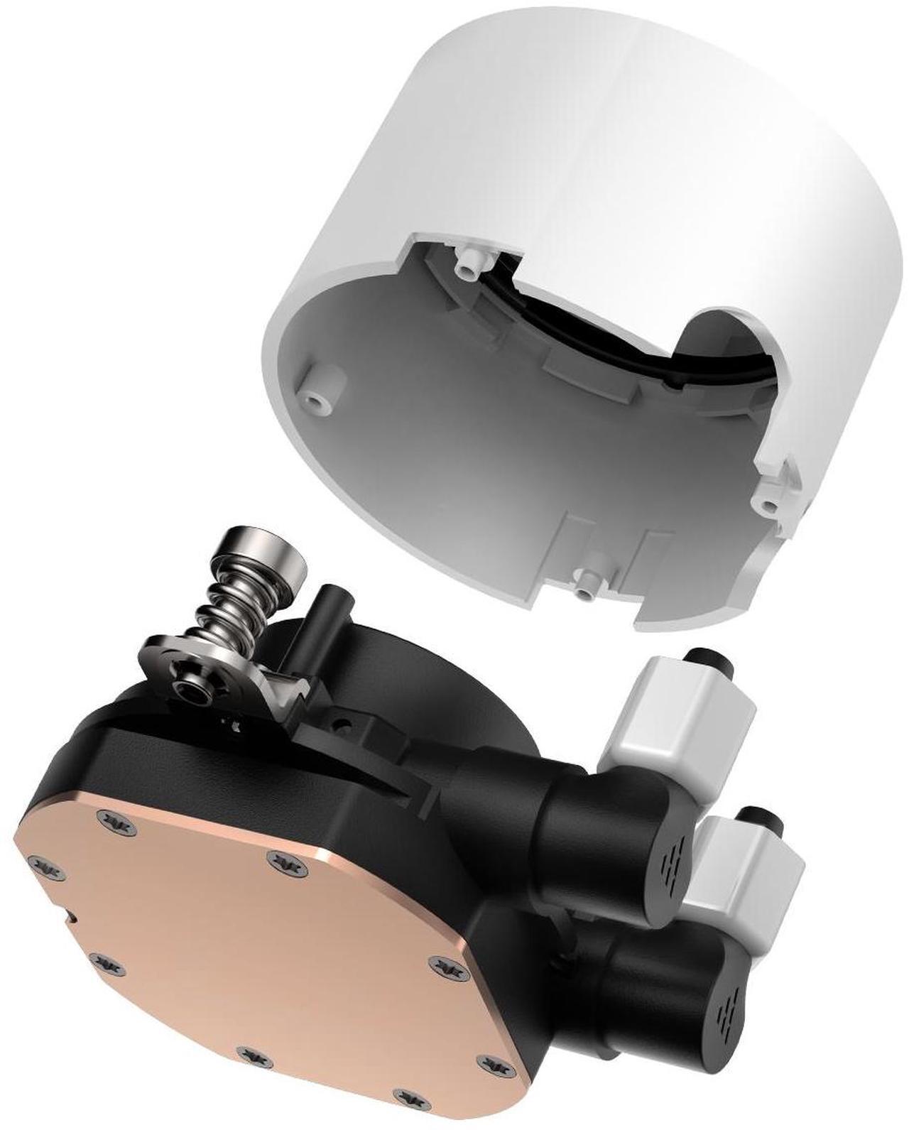 Alt view image 4 of 5 - PCCOOLER CPS DA240 ARGB AIO CPU Liquid Cooler, 240mm Radiator, 260W TDP, Infinity Halo ARGB Effect, High-Performance 3000RPM Pump Speed, for Intel LGA 20XX/1851/1700/1200/115X & AMD AM5/AM4, White