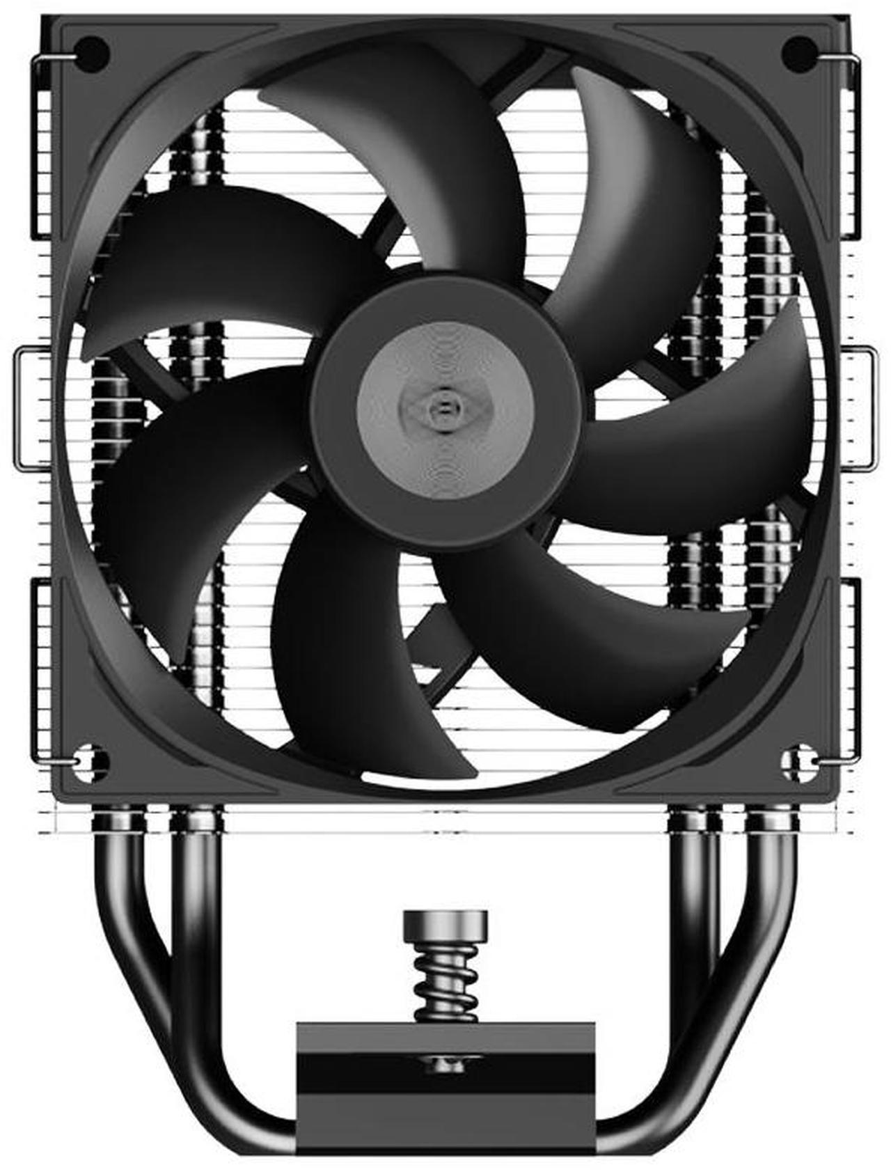 Alt view image 5 of 7 - PCCOOLER CPS R400 CPU Air Cooler, 4 Direct Contact Heat Pipes, 180W TDP, 133mm Tall, 92mm PWM Slient Fan, for Intel LGA 18XX/1700/1200/115X & AMD AM5/AM4, Black