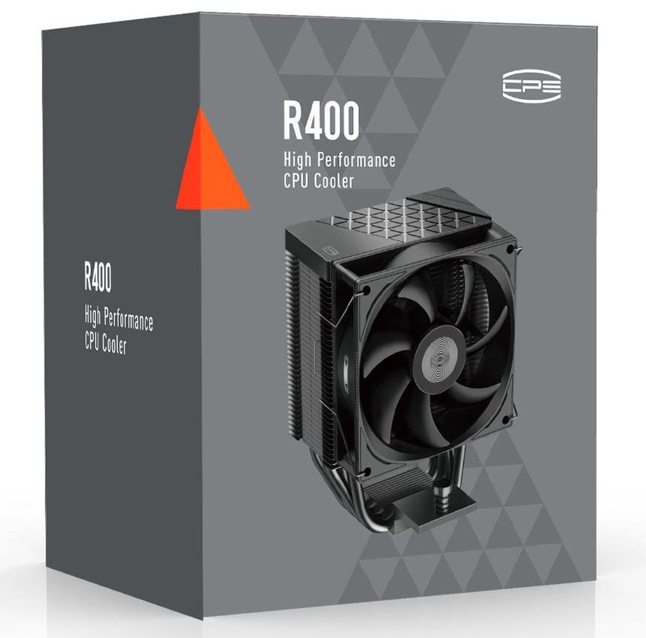 Alt view image 7 of 7 - PCCOOLER CPS R400 CPU Air Cooler, 4 Direct Contact Heat Pipes, 180W TDP, 133mm Tall, 92mm PWM Slient Fan, for Intel LGA 18XX/1700/1200/115X & AMD AM5/AM4, Black