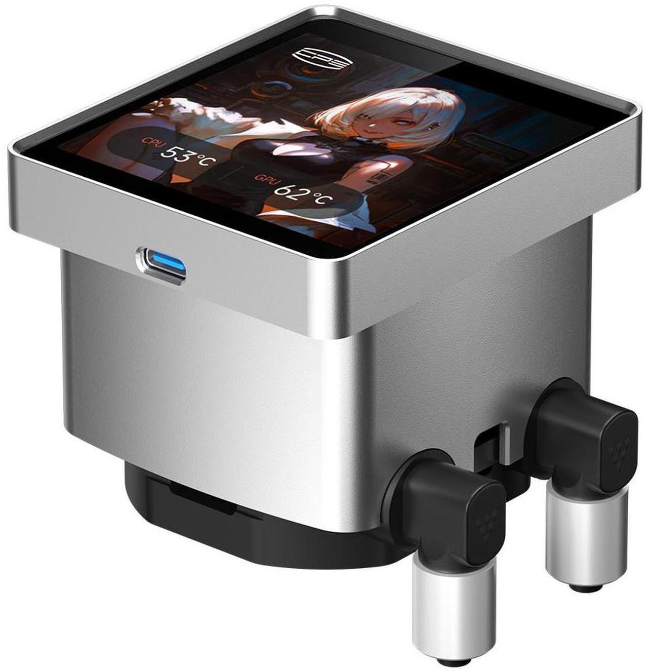 Alt view image 2 of 7 - PCCOOLER CPS DT360 ARGB Display AIO CPU Liquid Cooler, 360mm Radiator, 320W TDP, Customizable & Magnetic 3.4" IPS LCD Display, Ceramic Bearing, for Intel LGA 1851/1700/1200/115X & AMD AM5/AM4, White