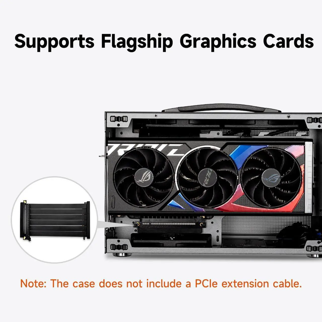 Alt view image 3 of 7 - PCCOOLER CPS K101 MESH PC Case, Portable Desktop Mini ITX Case, Four-side SPCC Mesh Panel, 3 x 12015 Fans Pre-installed, Clip-on Quick Release Side Panel, Gery (PCIe Riser Cable Not Included)