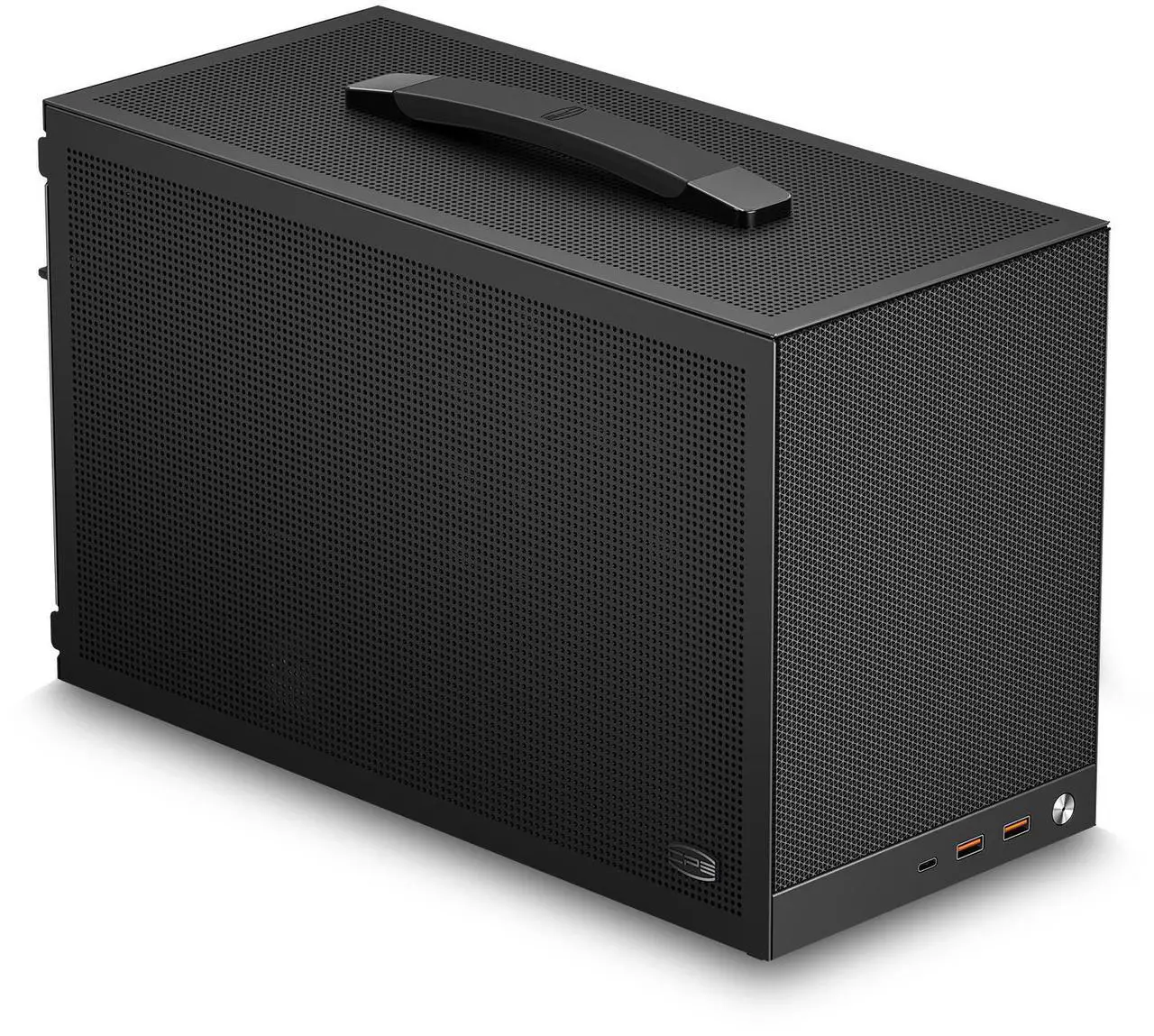 Main image of PCCOOLER CPS K101 MESH PC Case, Portable Desktop Mini ITX Case, Four-side SPCC Mesh Panel, 3 x 12015 Fans Pre-installed, Clip-on Quick Release Side Panel, Gery (PCIe Riser Cable Not Included)
