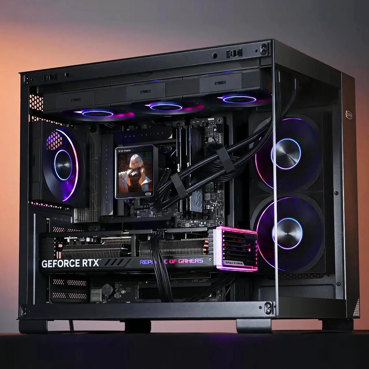 Alt view image 6 of 7 - PCCOOLER CPS DT360 ARGB Display AIO CPU Liquid Cooler, 360mm Radiator, 320W TDP, Customizable & Magnetic 3.4" IPS LCD Display, Ceramic Bearing, for Intel LGA 1851/1700/1200/115X & AMD AM5/AM4, Black