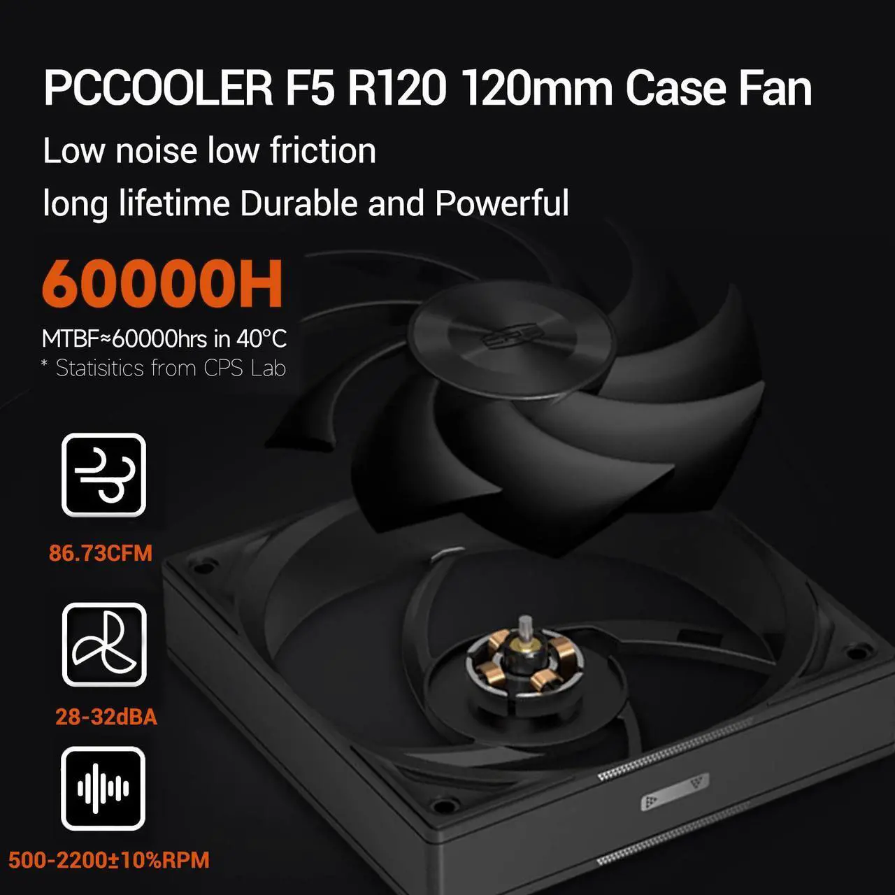 Alt view image 4 of 7 - PCCOOLER CPS RZ620 Dual Tower CPU Air Cooler, 6 Heat Pipes, 275W TDP, Aluminum Top Cover, 157.5mm Tall, 120mm PWM Silent Fans w/ 3 Modes, for Intel LGA 1851/1700/1200/115X & AMD AM5/AM4, Black