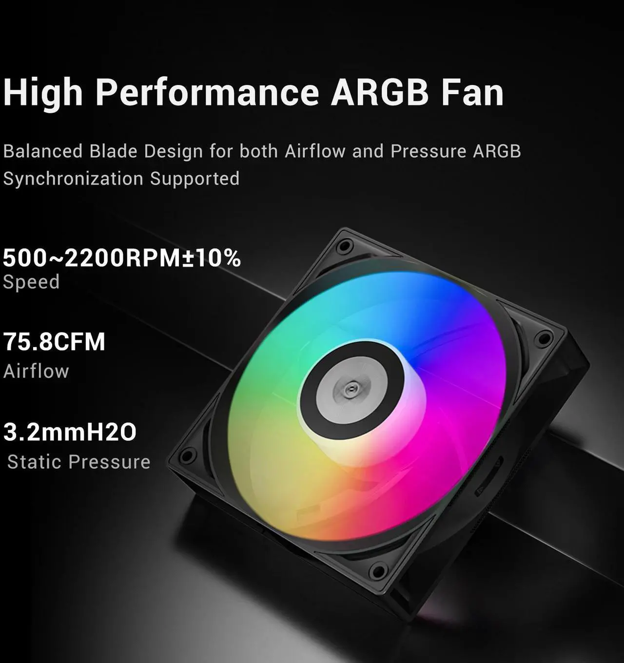 Alt view image 3 of 7 - PCCOOLER CPS DA360 Pro ARGB Digital AIO CPU Liquid Cooler, 360mm Radiator, 300W TDP, 270° Rotatable Digital Display, Infinity Halo ARGB Effect, for Intel LGA 1851/1700/1200/115X & AMD AM5/AM4, Black