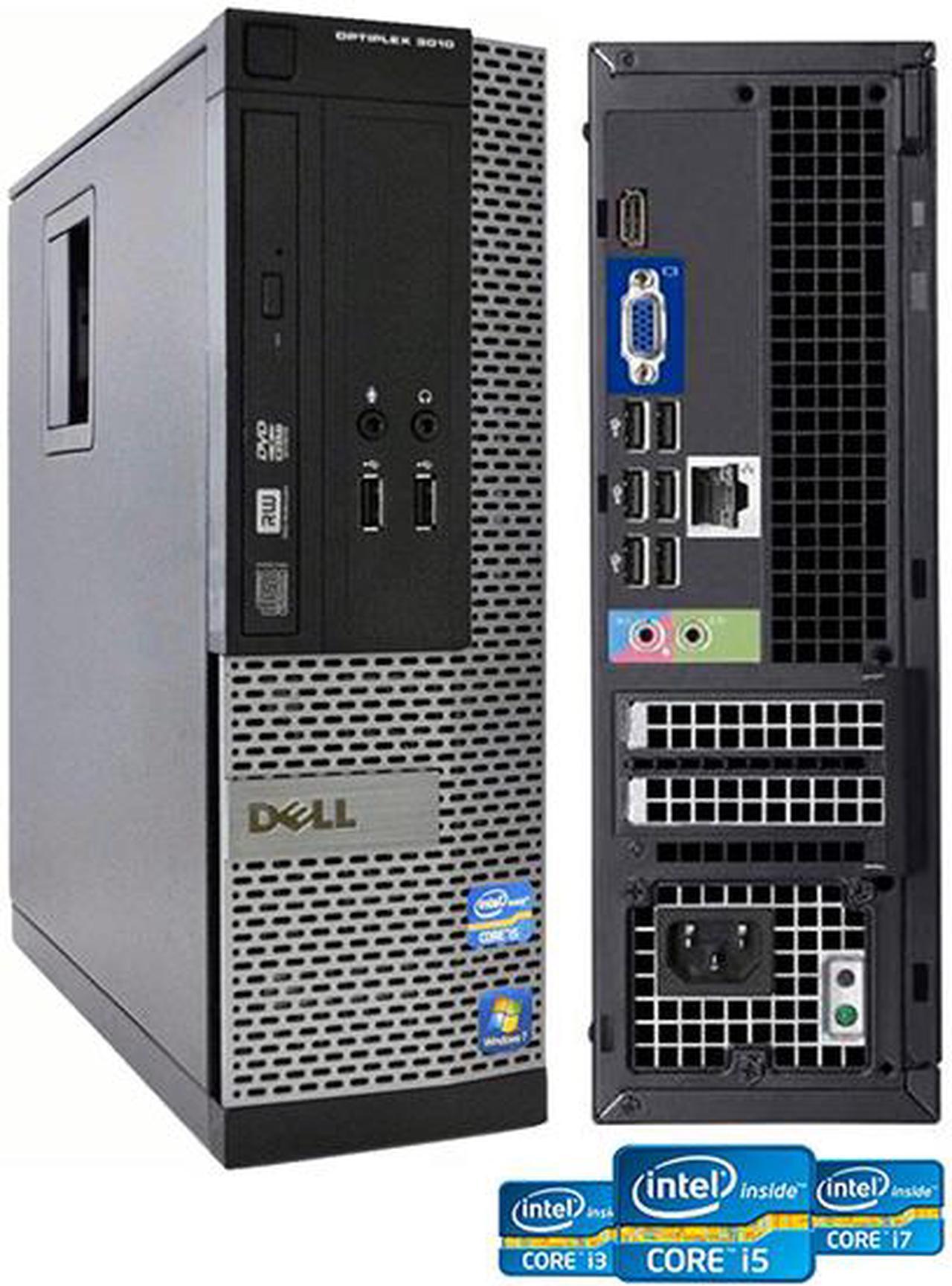 Dell OptiPlex SFF Desktop Intel Core i7-3770 3.40GHz 4GB RAM 128 GB SSD DVD-RW DVD-RW WiFi HDMI Windows 10 Pro