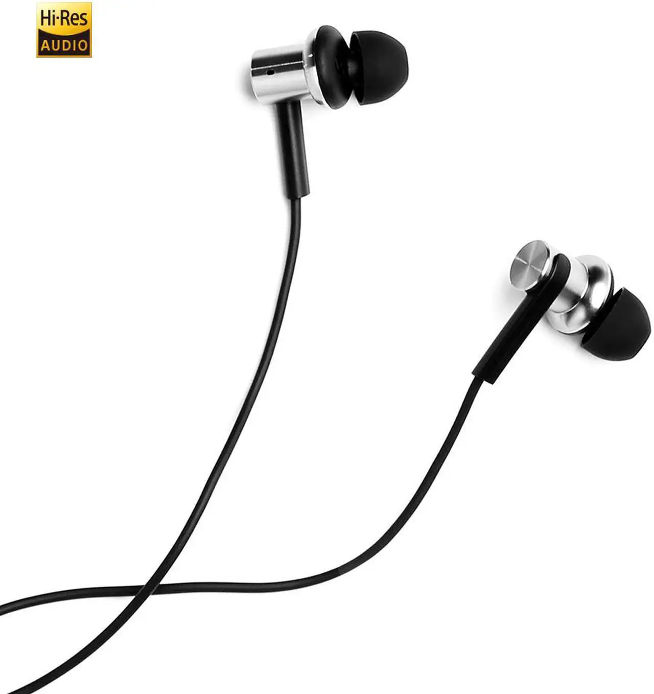 Alt view image 2 of 7 - Xiaomi Mi In-Ear Headphones Pro Silver Dual Driver Earbuds with Mic, including 3 size earbuds