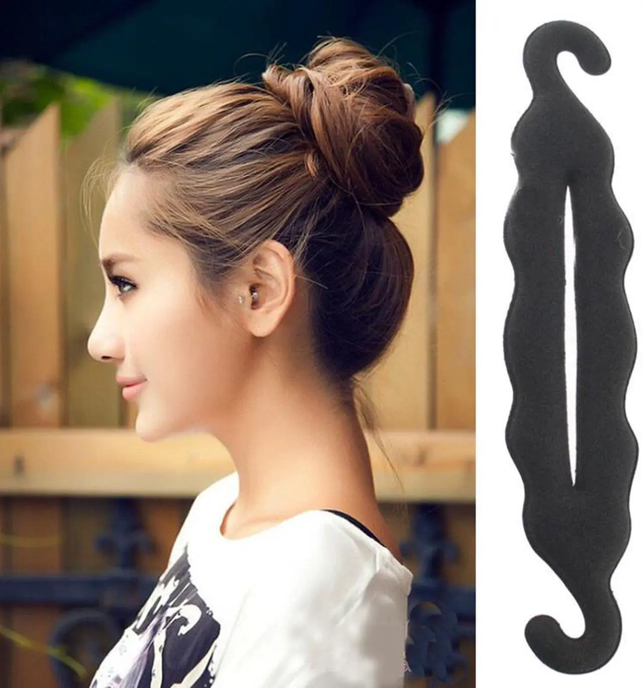 Alt view image 3 of 4 - 2Pcs Women Magic Hair Twist Hair Styling Tools Bun for Hair Accessories Hair Clip  Braider Maker French Style Tool Fashion Salon