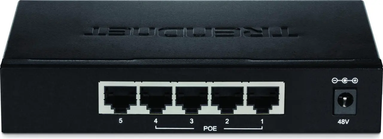 Alt view image 5 of 9 - TRENDnet TPE-TG50ES 5-Port Gigabit EdgeSmart PoE+ Switch (31W)