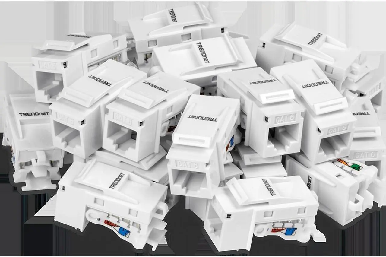 Alt view image 4 of 20 - TRENDnet TC-K25C6 Cat6 Keystone Jack - 25-Pack