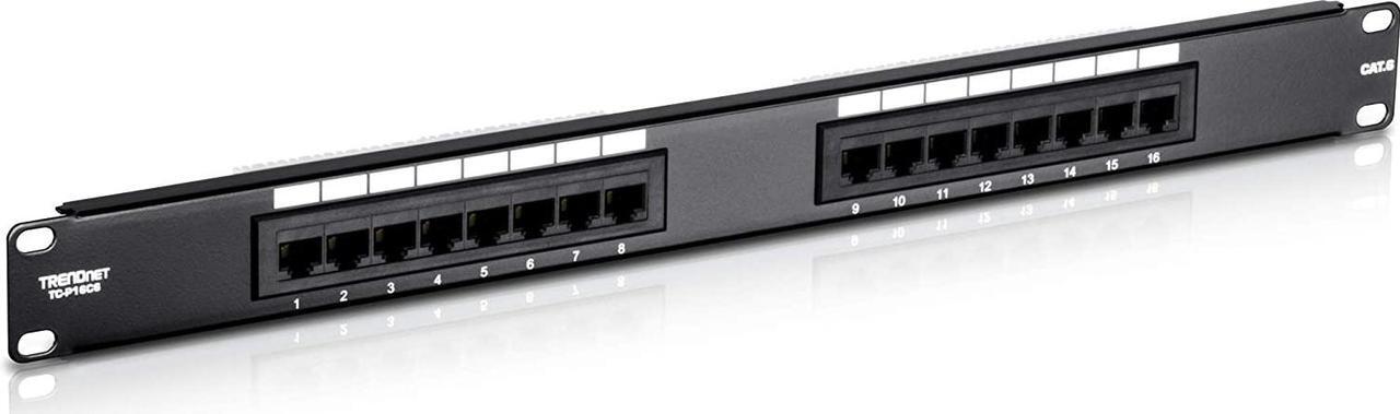 Alt view image 8 of 18 - TRENDnet TC-P16C6 16-Port Cat.6 Patch Panel