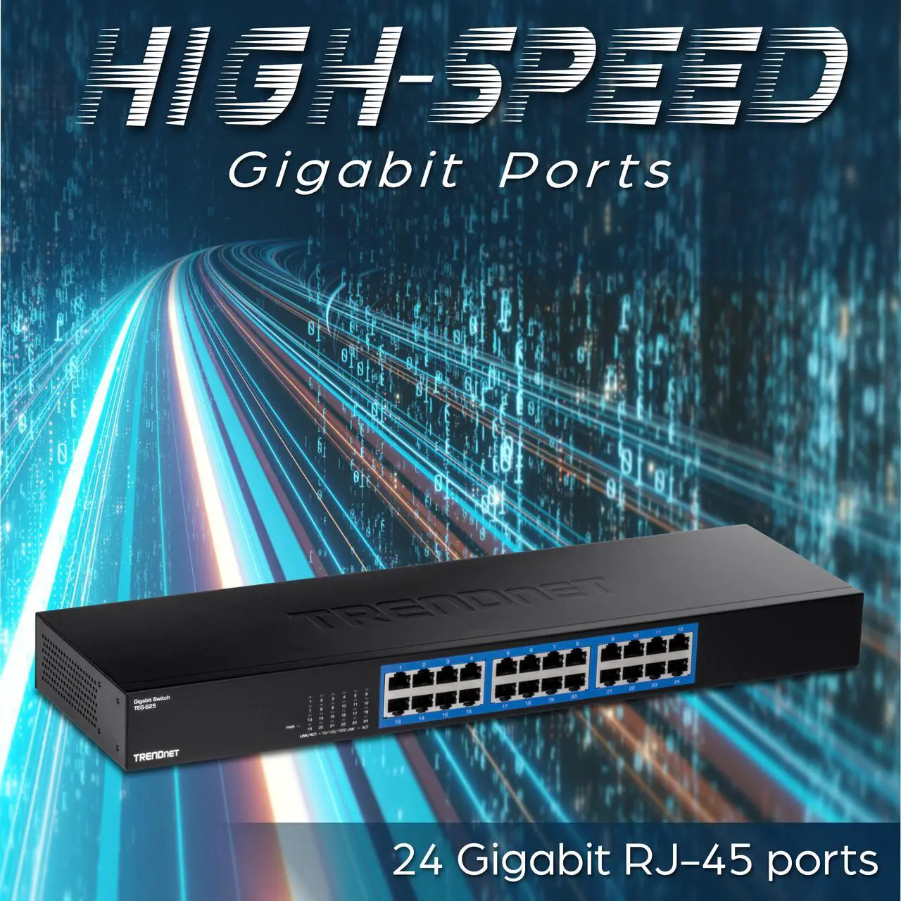 Alt view image 5 of 9 - TRENDnet TEG-S25, 24-Port Gigabit Switch