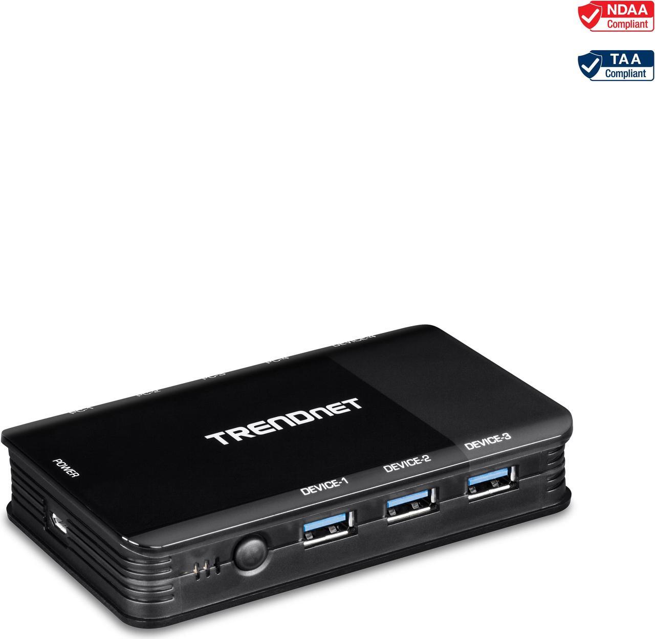 Main image of TRENDnet TK-U404  4 Computer 4-Port USB 3.1 Sharing Switch