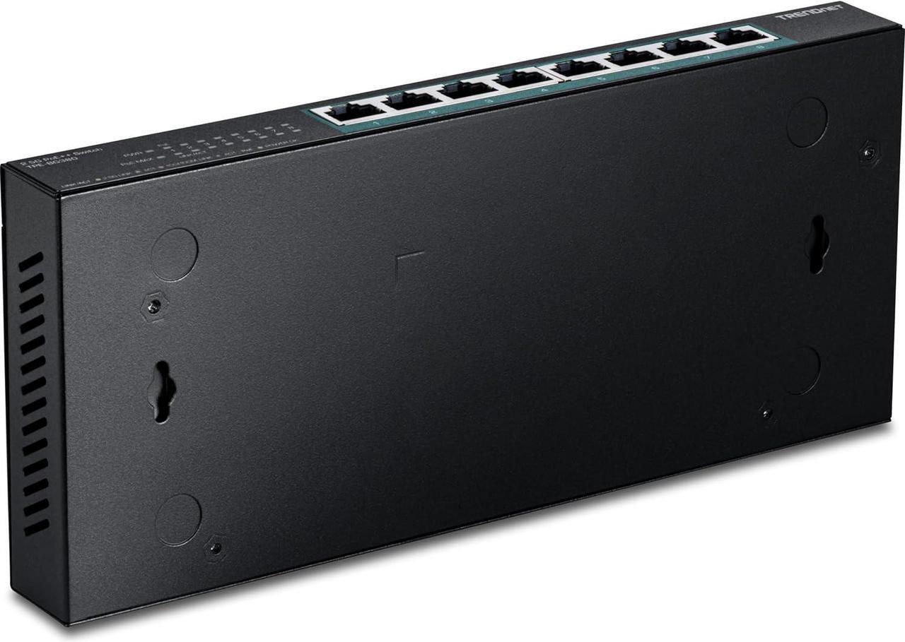 Alt view image 5 of 16 - TRENDnet 8-Port 2.5G PoE++ Switch, TPE-BG380, 8 x 2.5GB PoE++ Ports, 230W Poe Power Budget, 40Gbps Switching Capacity, NDAA + TAA Compliant, Lifetime TRENDnet Protection