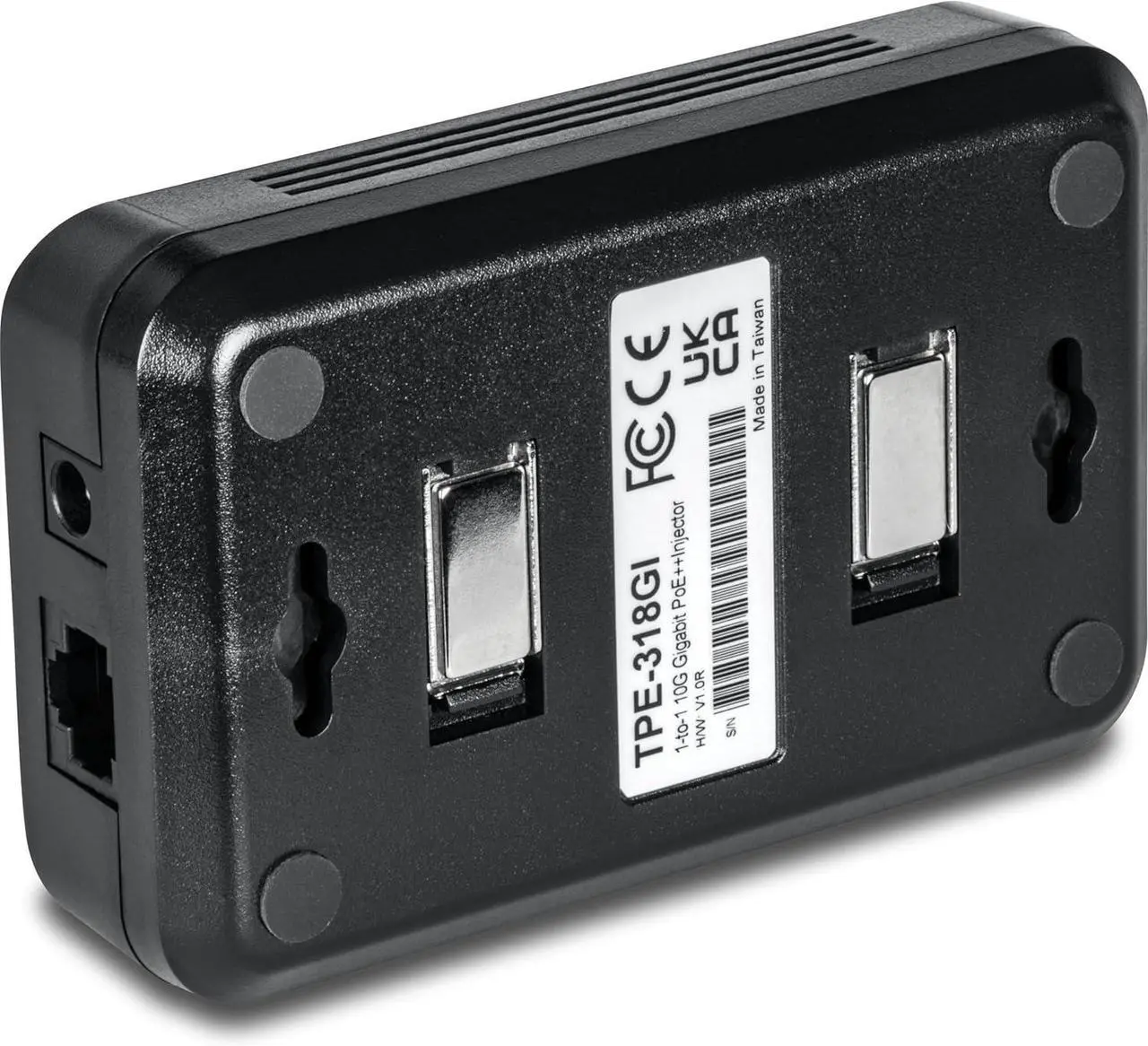 Alt view image 5 of 9 - TRENDnet 10G PoE++ Injector, TPE-318GI, Converts a NonPoE Port to A PoE++ 10G Port, Supplies PoE (15.4W), PoE+ (30W), or PoE++ (90W)