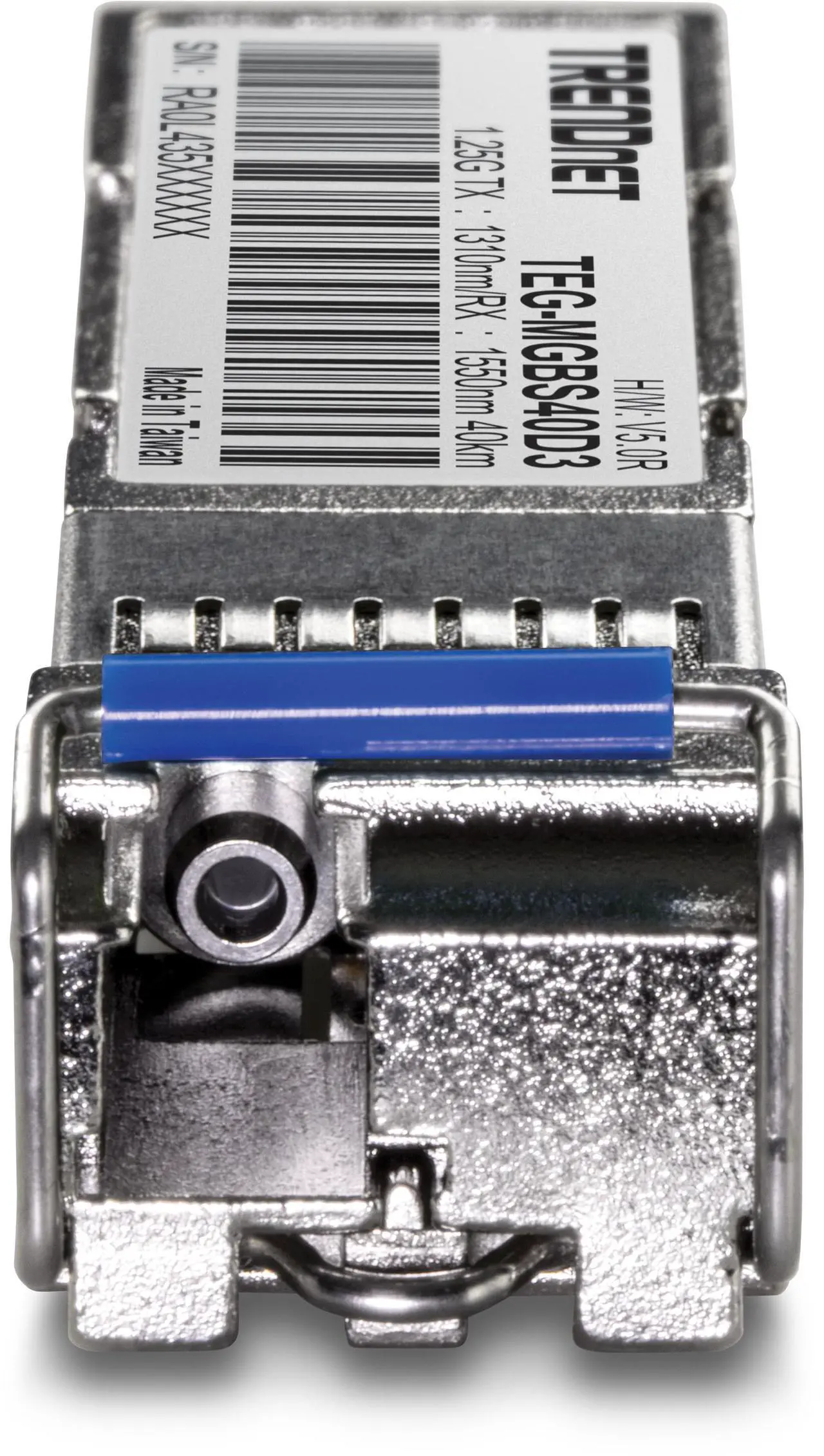 Alt view image 4 of 5 - TRENDnet SFP to RJ45 Dual Wavelength Single-Mode LC Module, TEG-MGBS40D3, Must Pair with TEG-MGBS40D5 or a Compatible Module, Up to 40km (24.85 miles), Standard SFP Slot Compatible, Lifetime Protectio