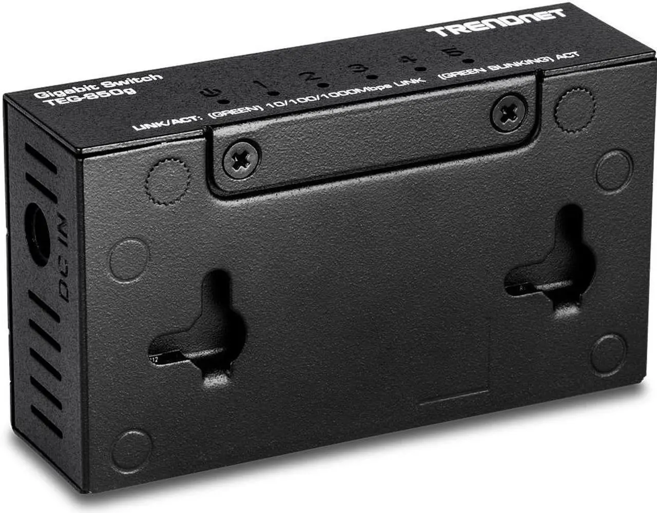 Alt view image 2 of 4 - TRENDnet 5-Port Mini Gigabit Switch, TEG-S50g, GREENnet Technology, NDAA + TAA Compliant, Desktop Metal Ethernet Network Switch, 5 x Gigabit Ports, Fanless, Lifetime Protection, Black