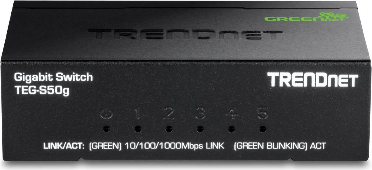 Alt view image 3 of 4 - TRENDnet 5-Port Mini Gigabit Switch, TEG-S50g, GREENnet Technology, NDAA + TAA Compliant, Desktop Metal Ethernet Network Switch, 5 x Gigabit Ports, Fanless, Lifetime Protection, Black