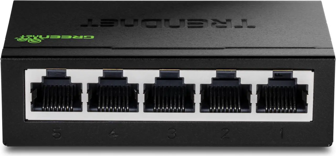 Alt view image 4 of 4 - TRENDnet 5-Port Mini Gigabit Switch, TEG-S50g, GREENnet Technology, NDAA + TAA Compliant, Desktop Metal Ethernet Network Switch, 5 x Gigabit Ports, Fanless, Lifetime Protection, Black