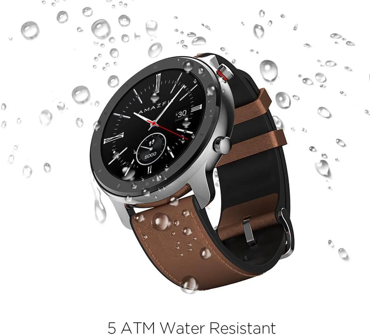 Alt view image 3 of 13 - Amazfit GTR Smartwatch with GPS+GLONASS, All-Day Heart Rate Monitor, Daily Activity Tracker Rate and Activity Tracking, 24-Day Battery Life, 12- Sport Modes, 47mm, Aluminium Alloy