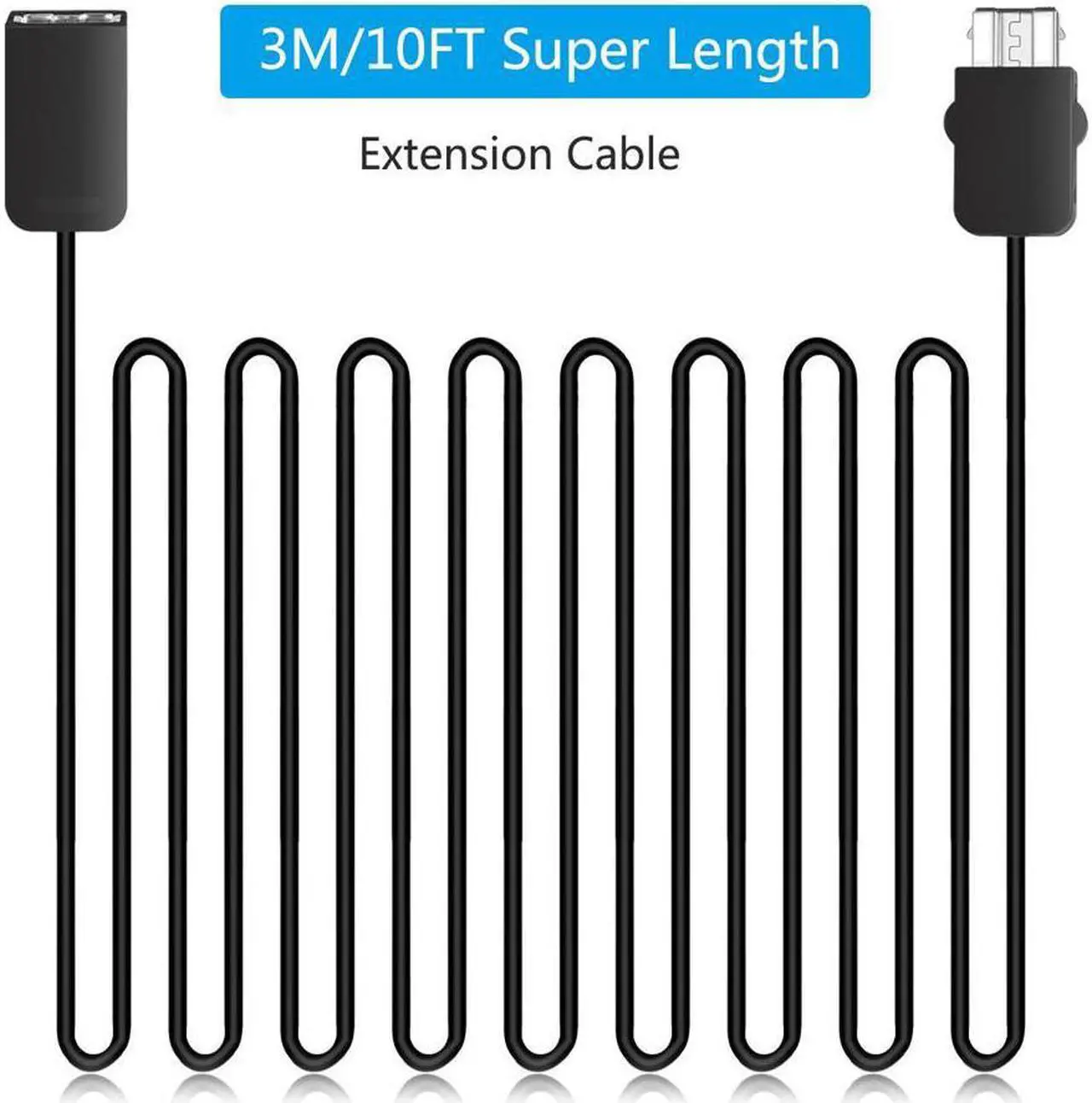 Alt view image 3 of 6 - Werleo SNES Classic Controller Extension Cable 3M/10 ft (2-PACK)