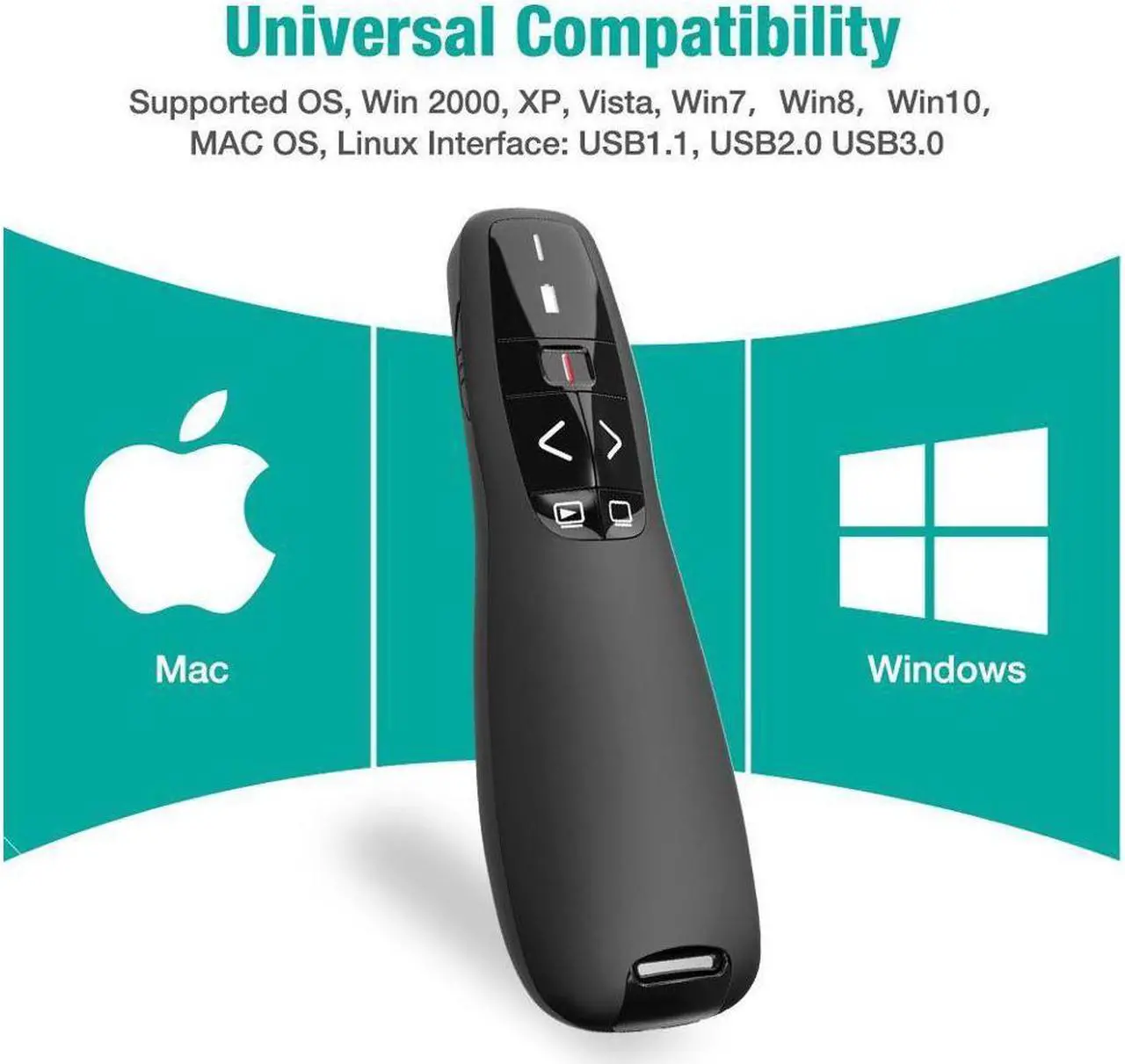 Alt view image 4 of 7 - RF 2.4GHz Wireless USB PowerPoint PPT Presenter Presentation Remote Control Laser Pointer Clicker Flip Pen