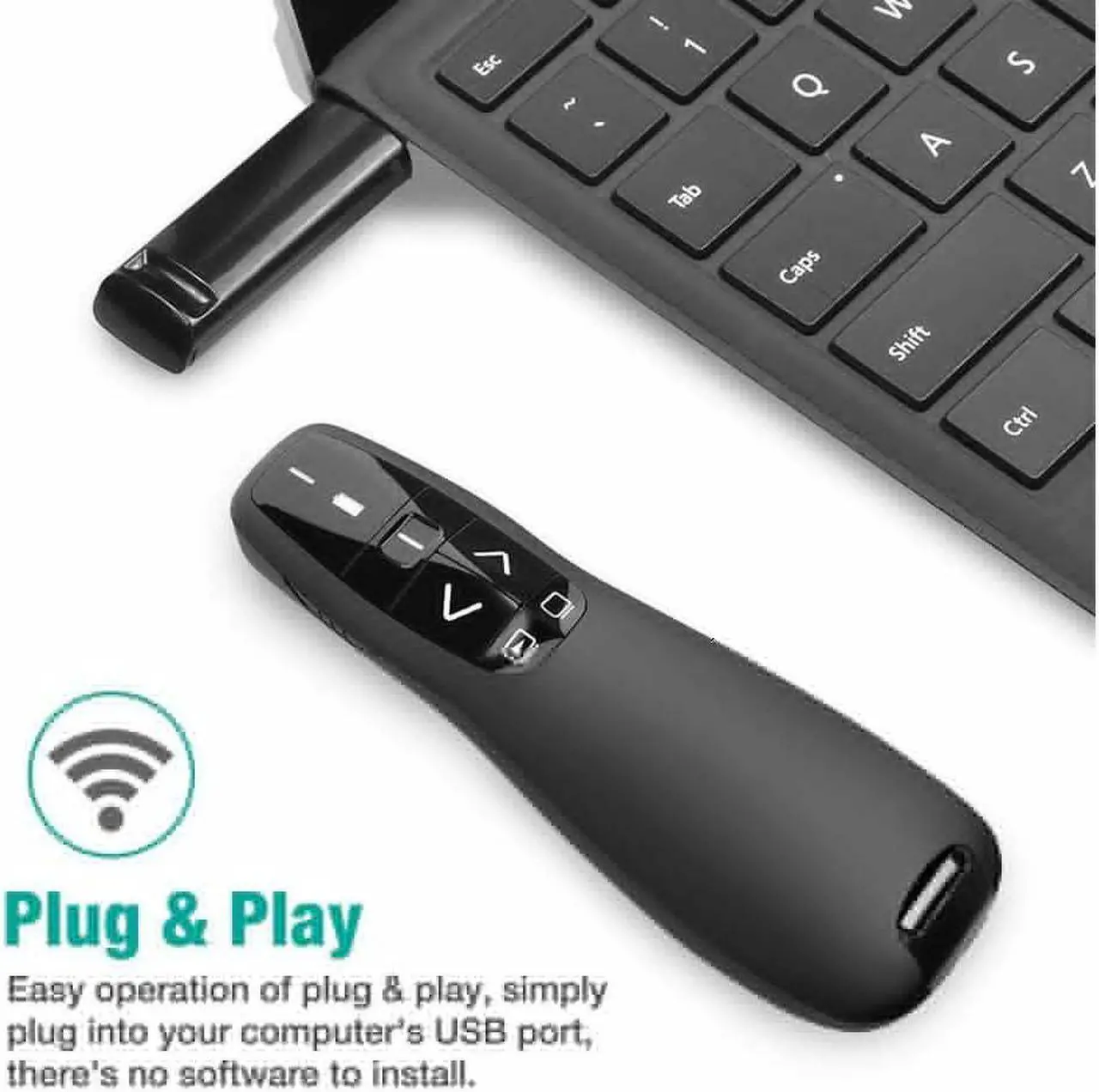 Alt view image 5 of 7 - RF 2.4GHz Wireless USB PowerPoint PPT Presenter Presentation Remote Control Laser Pointer Clicker Flip Pen