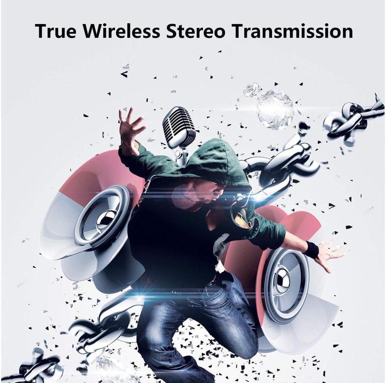 Alt view image 4 of 7 - TWS Best True Wireless Bluetooth Earbuds Sweatproof Stereo Sport Headsets Hight Quality Headphone Premium Sound with Charging Case For Apple Iphone Samsung LG and Other Phone