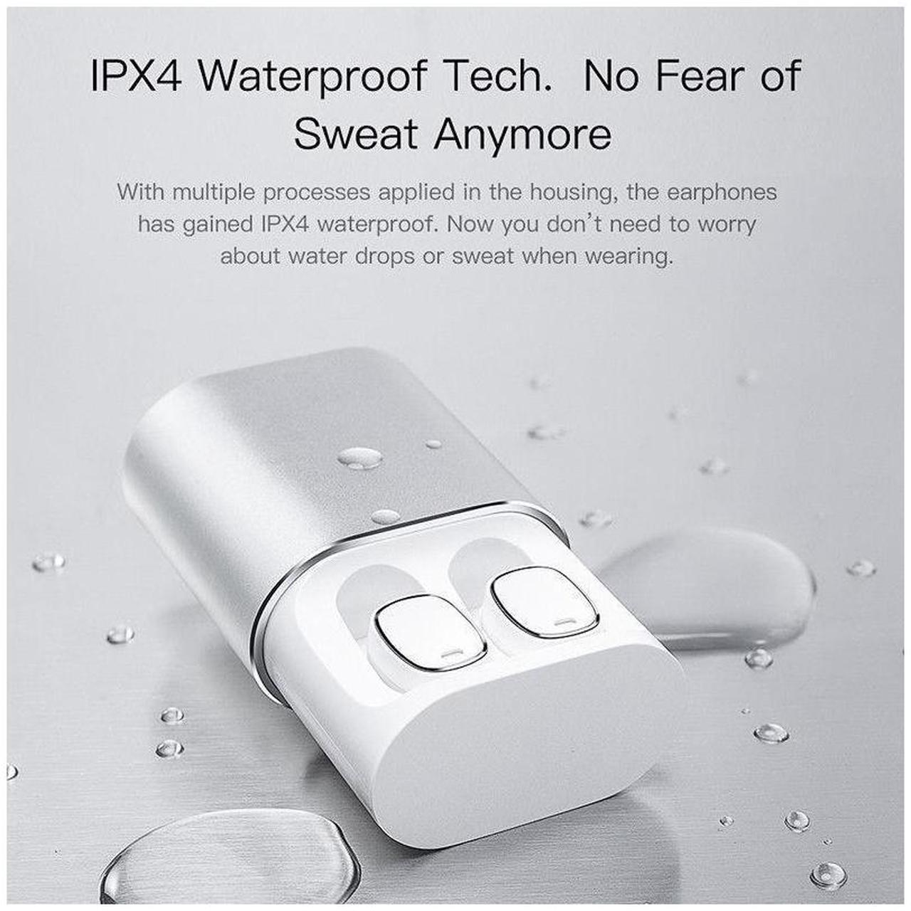 Alt view image 2 of 7 - QCY T1 Pro Touch Control Bluetooth Earphones TWS Mini Wireless Headset Music Earbuds with Microphone Handsfree Calls Noise Cancellin 750mAh charging box