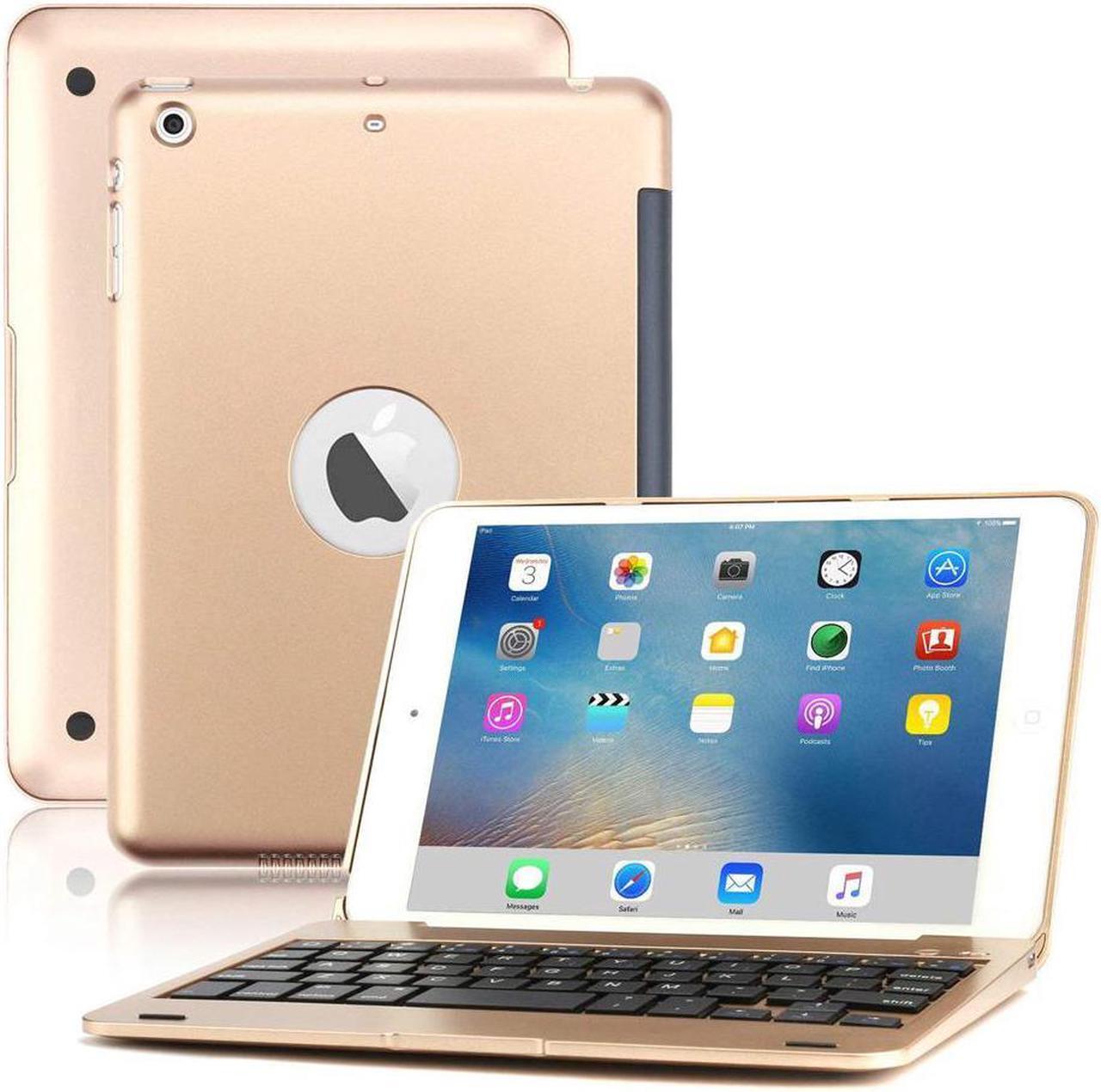 Main image of Wireless Keyboard for iPad Mini 1 2 3 Keyboard Case Folio Flip Smart Cover For iPad Mini 3 iPad Mini 2 iPad Mini 1 with Folding Stand Silent Typing Auto Sleep Wake Function