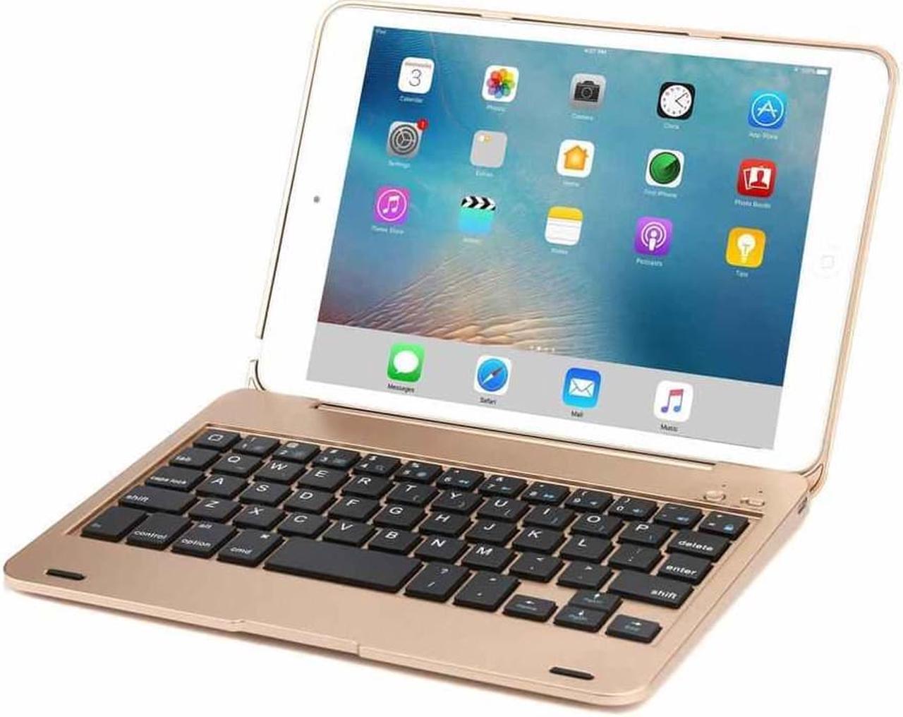 Alt view image 6 of 7 - Wireless Keyboard for iPad Mini 1 2 3 Keyboard Case Folio Flip Smart Cover For iPad Mini 3 iPad Mini 2 iPad Mini 1 with Folding Stand Silent Typing Auto Sleep Wake Function