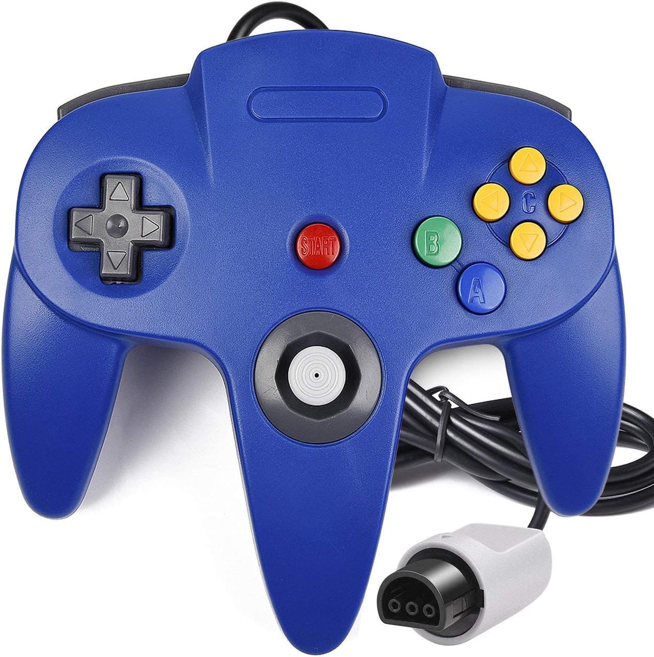 Alt view image 7 of 7 - 2 Pack N64 Controller, Classic Wired N64 64-bit Gamepad Joystick for Ultra 64 Video Game Console N64 System Mario Kart