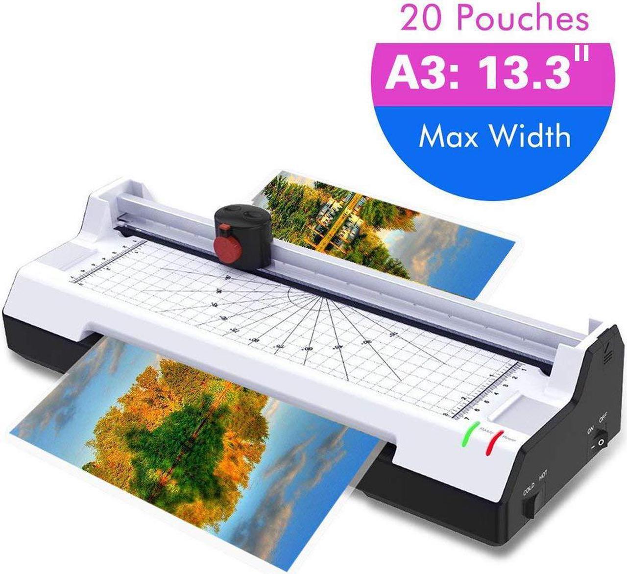 Main image of Thermal Laminator Machine for A3 A4 A6 Laminating Machine with 2 Roller System with Rotary Trimmer Corner Rounder 20 Laminating Pouches Fast Warm-up for Home Office School Use - A3 Laminator