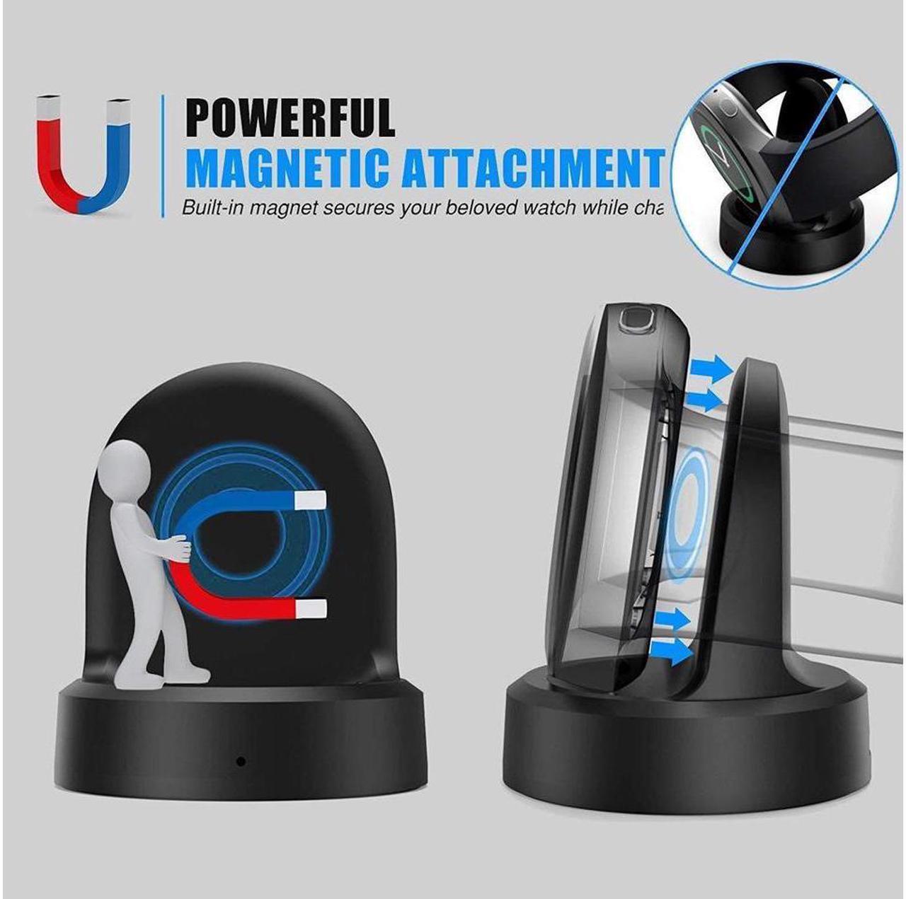 Alt view image 7 of 7 - Galaxy Gear S3 Charger Wireless Replacement Charger Charging Cradle Dock for Samsung Galaxy Gear S3 Classic / Frontier Smart Watch