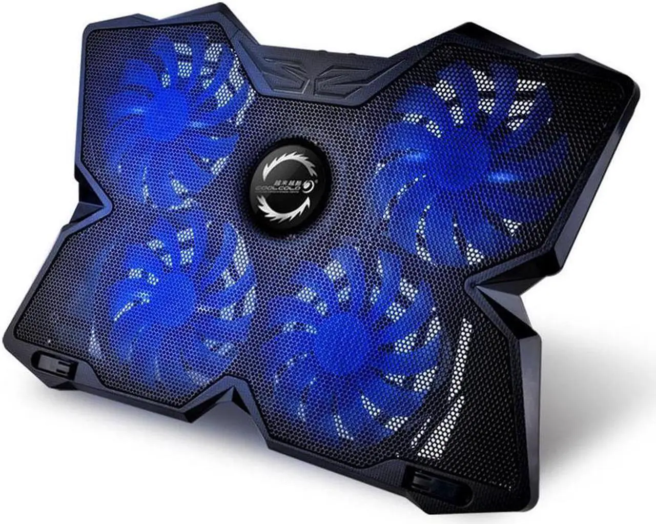Main image of Wind Laptop Cooling Pad The Most Powerful Slim PC Fan Cooler for Computer Rapid Cooling Action 4 Fans Ventilated Support Light & Quiet USB Laptops Portable Gaming Stand