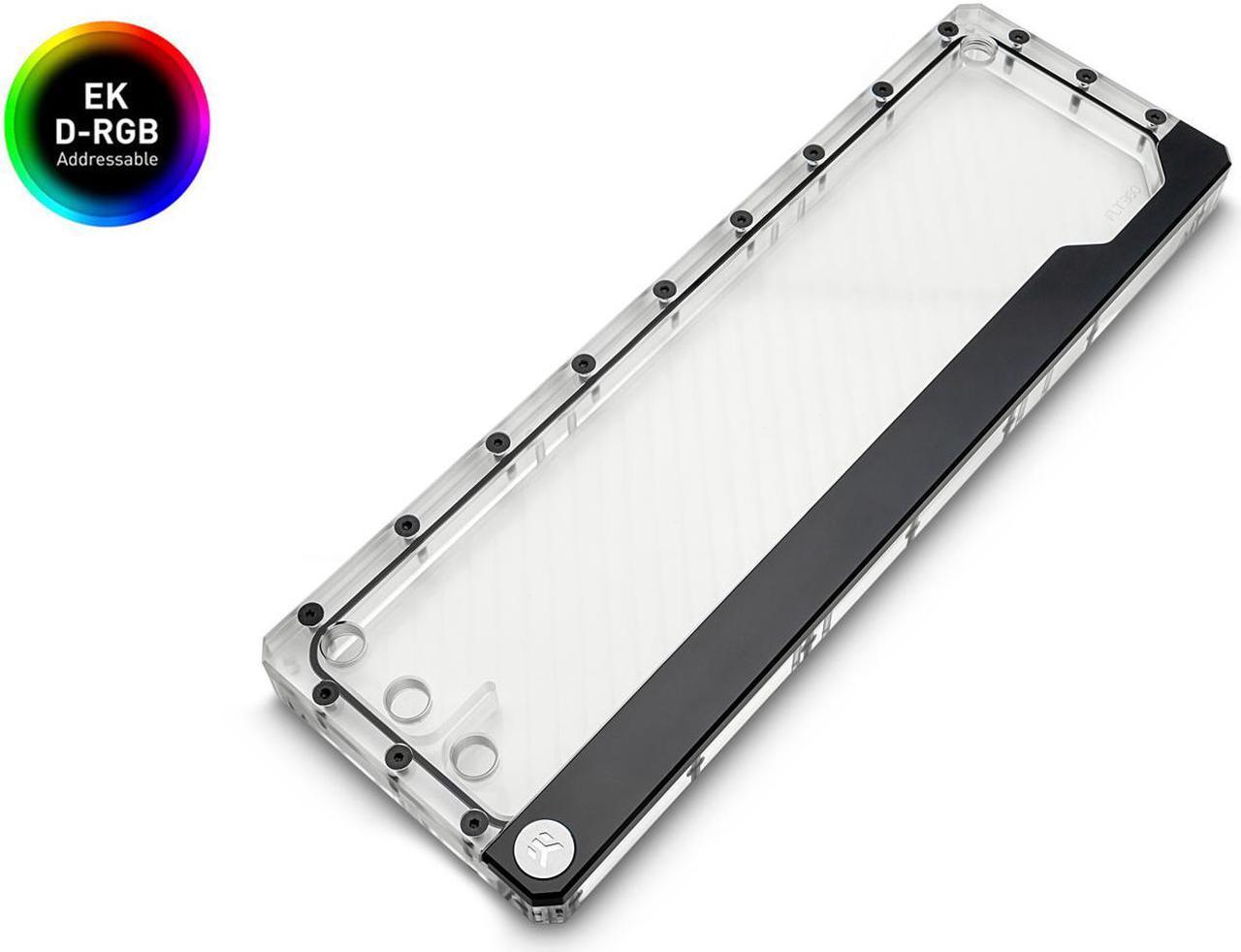 Alt view image 6 of 7 - EKWB EK-Quantum Volume FLT 360 Reservoir, Digital RGB, Plexi