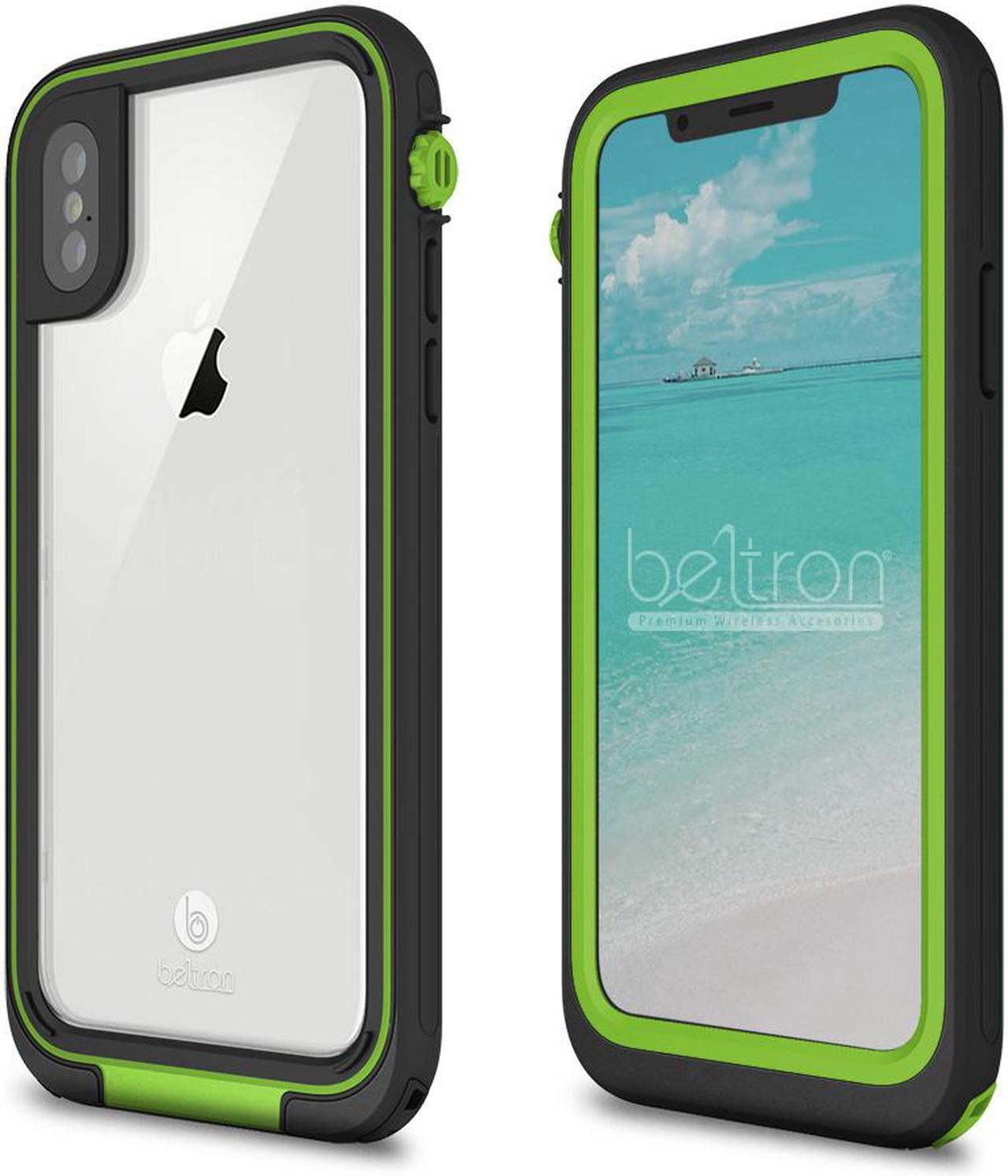 Alt view image 2 of 7 - aquaLife Waterproof, Shock & Drop Proof, Dirt Proof, Heavy Duty Underwater Diving Case for iPhone X iPhone Xs (IP68 Rated, MIL-STD-810G Certified) Fully Sealed w/Built-in Screen Protector (Lime)