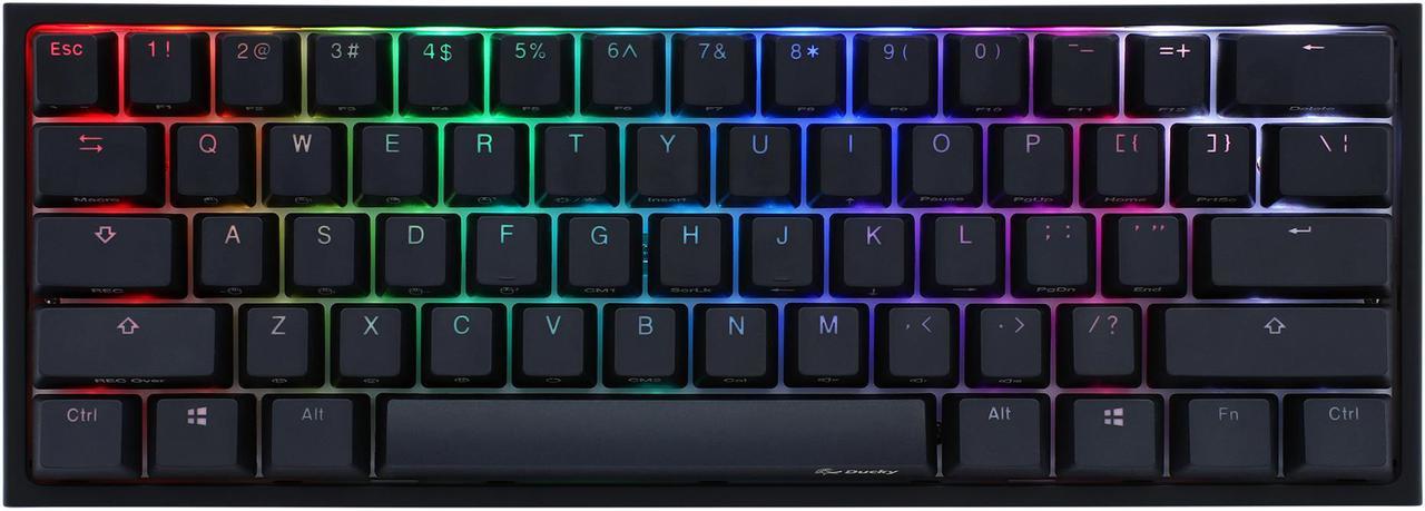 Ducky One 2 Mini Pure White - RGB LED 60% Double Shot PBT Mechanical Keyboard