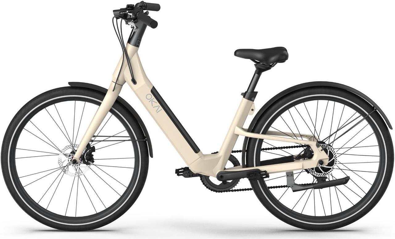 Alt view image 3 of 7 - OKAI EB40 Stride 27.5" Electric Bike - Desert Sand - 40 Miles Range & 20 MPH