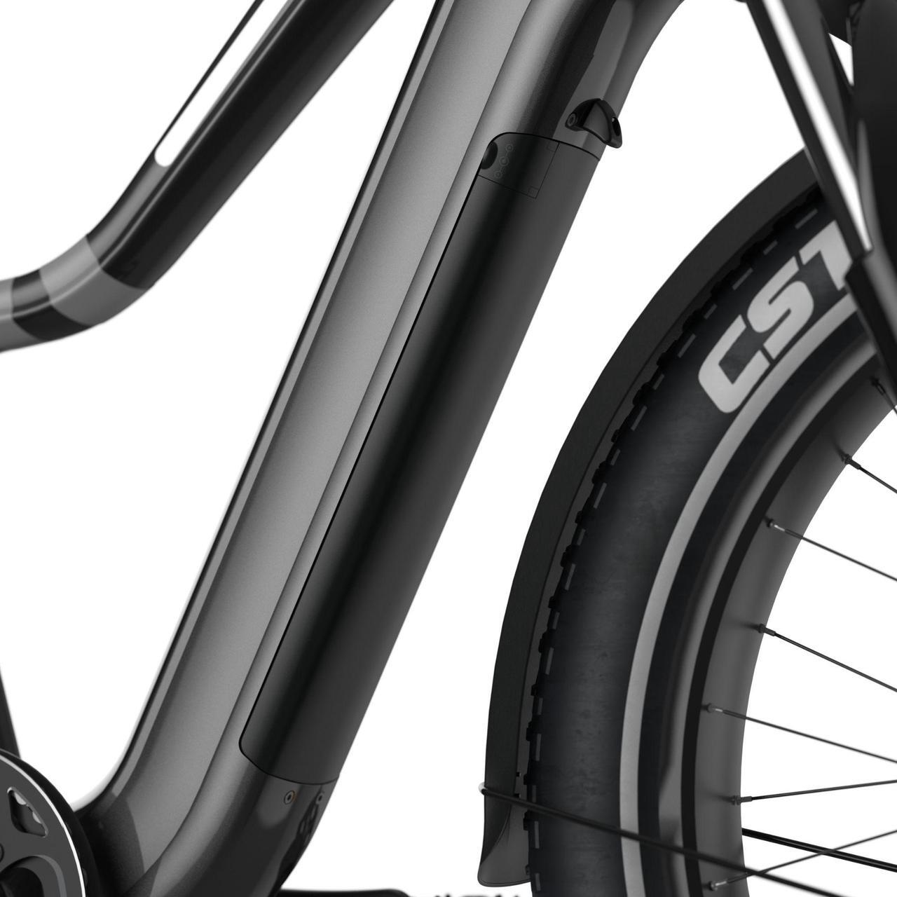 Alt view image 6 of 6 - OKAI EB50 26" Ranger Electric Bike - Black - 45 Miles Range & 20MPH - Touchscreen LCD - Customizable Ambience Lighting