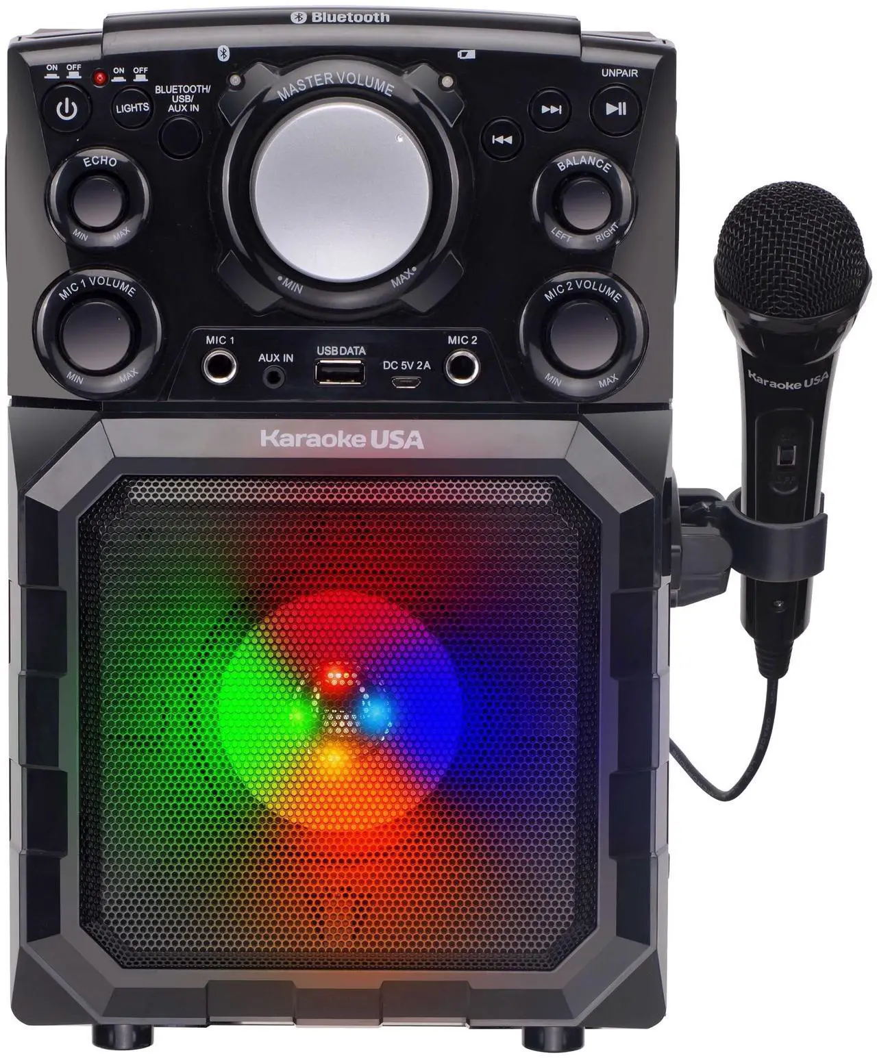 Main image of Karaoke USA GQ410 Portable MP3 Karaoke Player system - Black