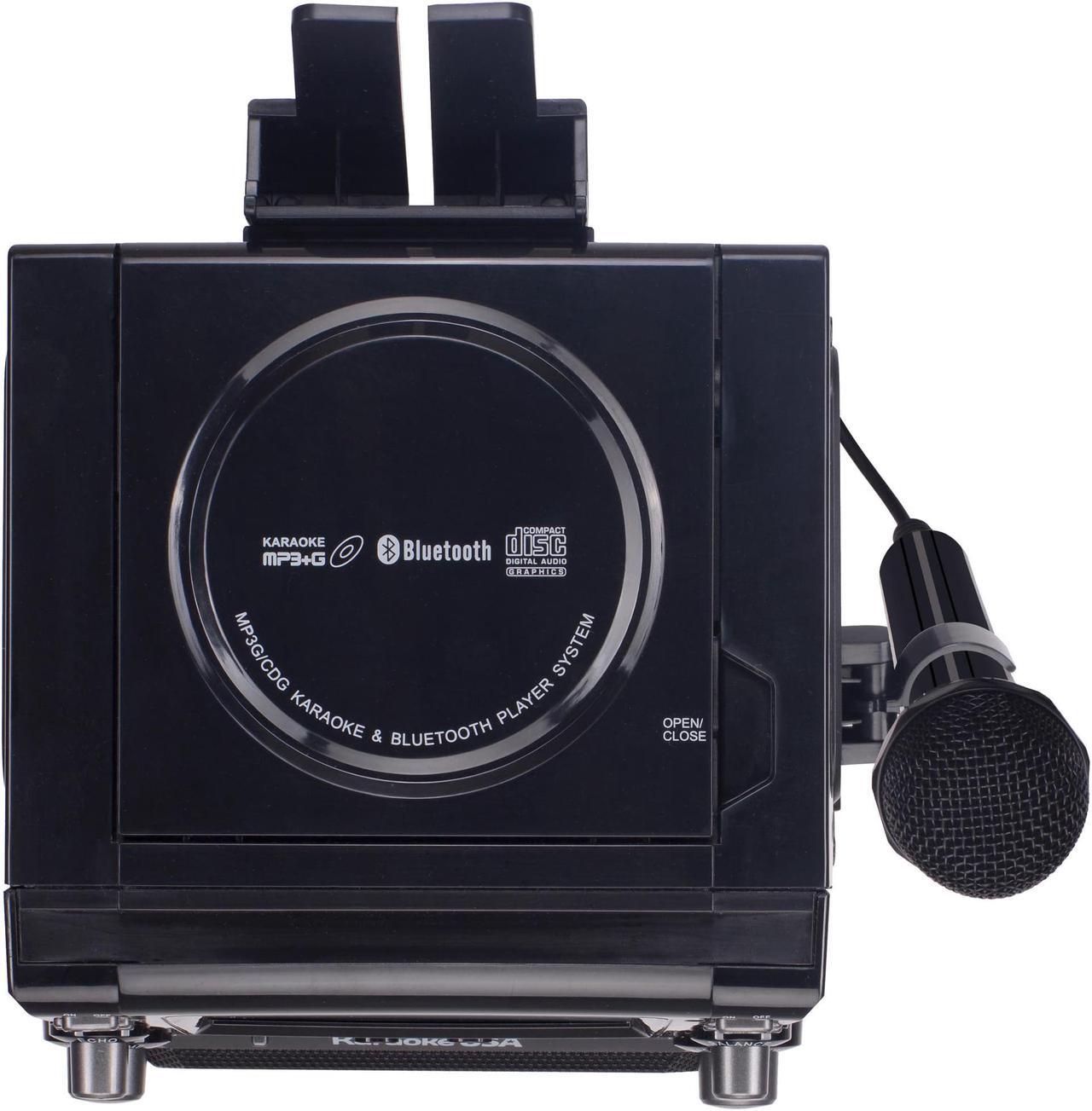 Alt view image 6 of 13 - Karaoke USA Portable CD/MP3 Karaoke Player - Bluetooth, Recording Function & Built-In Battery
