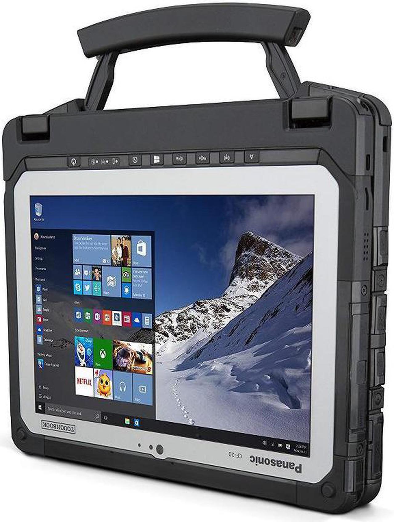 Alt view image 5 of 6 - Panasonic Toughbook CF-20, Rugged Laptop (2 in 1), 10.1" WUXGA, Intel Core m5-6Y57 @ 1.1GHz, 8GB RAM, 256GB SSD, Webcam, Rear Camera, Backlit Keyboard, Windows 10 Pro