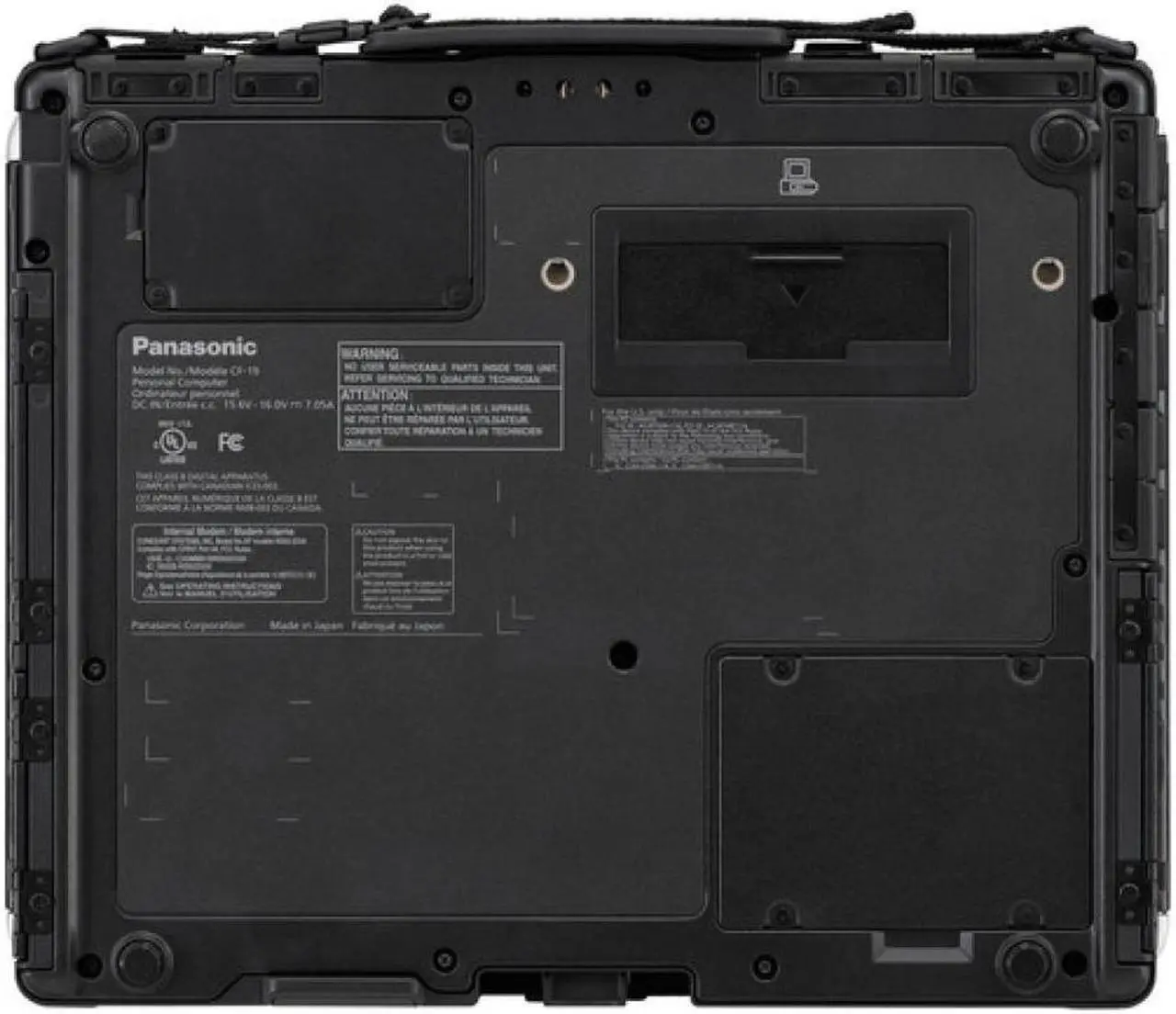 Alt view image 4 of 5 - Panasonic Toughbook CF-19 MK6, A Grade, Fully-Rugged Laptop, Intel Core i5, 10.1" XGA Dual-Touch, 8GB, 256GB SSD, Win10 Pro