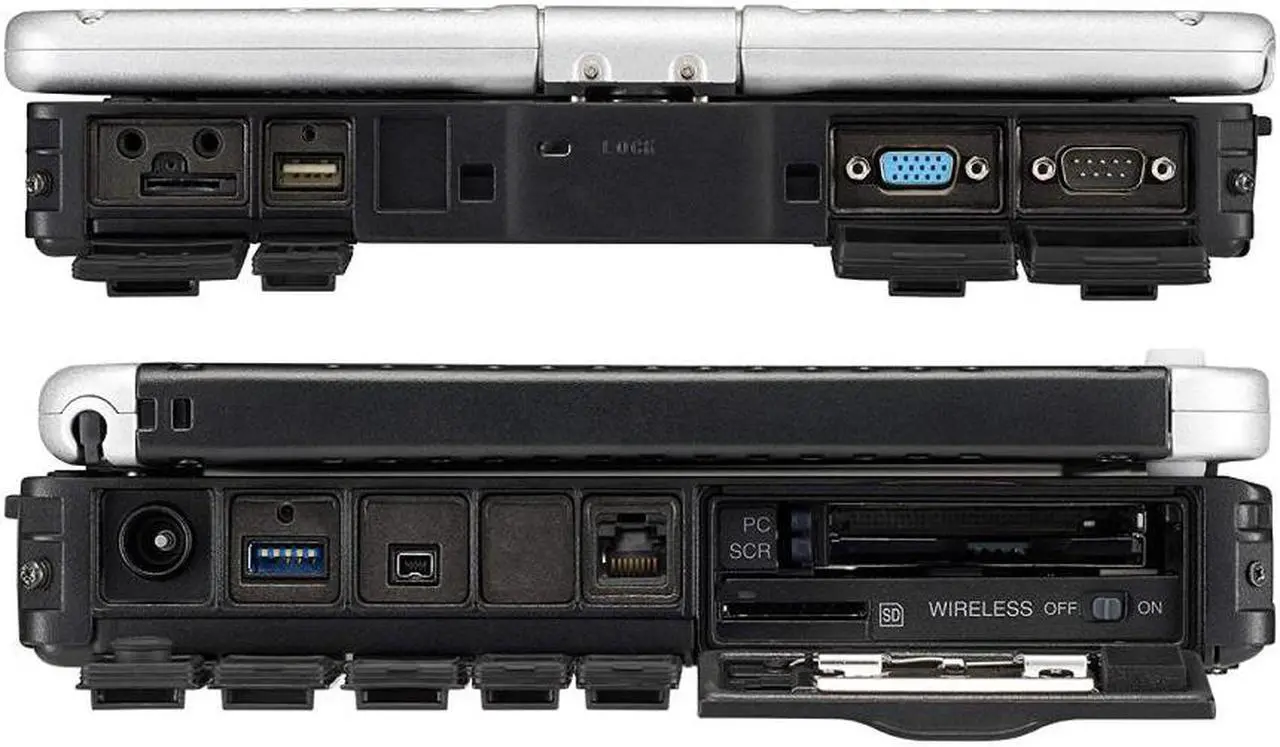 Alt view image 5 of 5 - Panasonic Toughbook CF-19 MK6, A Grade, Fully-Rugged Laptop, Intel Core i5, 10.1" XGA Dual-Touch, 8GB, 256GB SSD, Win10 Pro