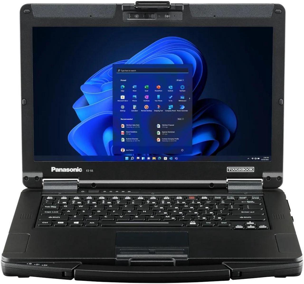 Panasonic Toughbook FZ-55 MK1, Intel Core i7, 14" FHD Touchscreen, 4G LTE, 16GB, 512GB SSD, Infrared Webcam, Dual Pass, with USB-C, Windows 11 Pro